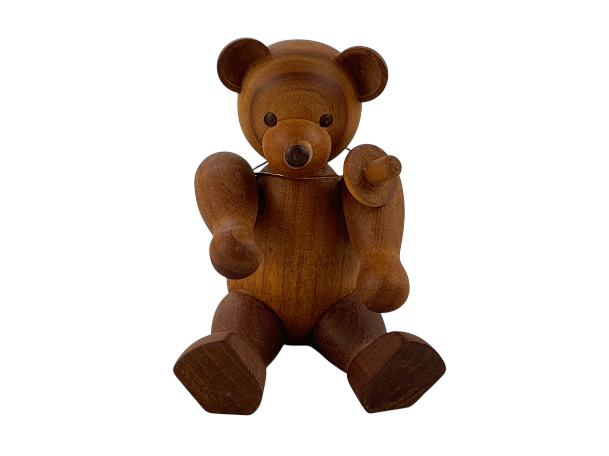 Erzgebirge Seiffener Figur Teddybär 7 cm. Top Zustand  