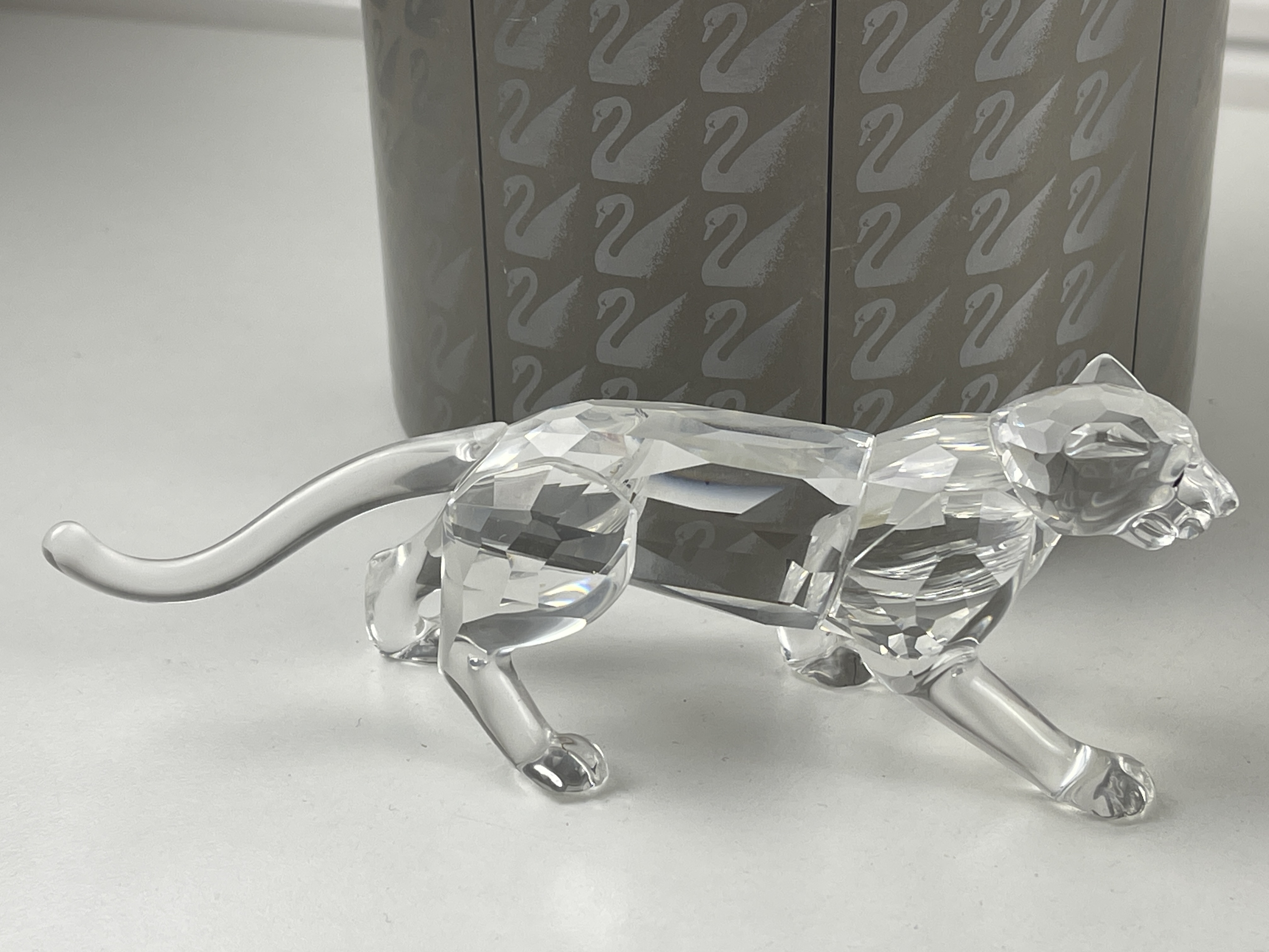 Swarovski Figur 217093 Leopard 14,5 cm. Ovp & Zertifikat - Top Zustand  