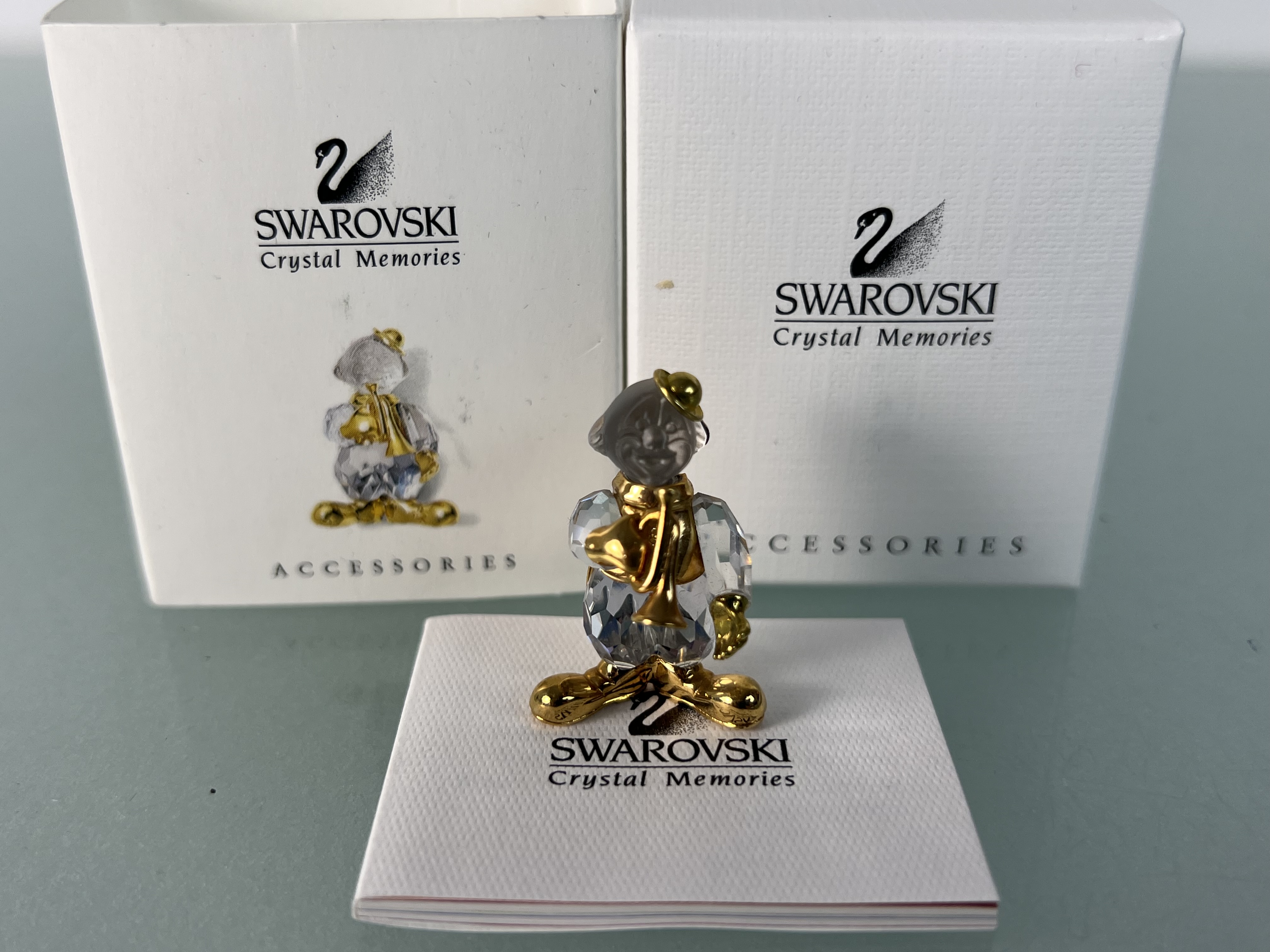  Swarovski Figur 220311 Clown Brosche 3,5 cm. Ovp & Zertifikat - Top Zustand 