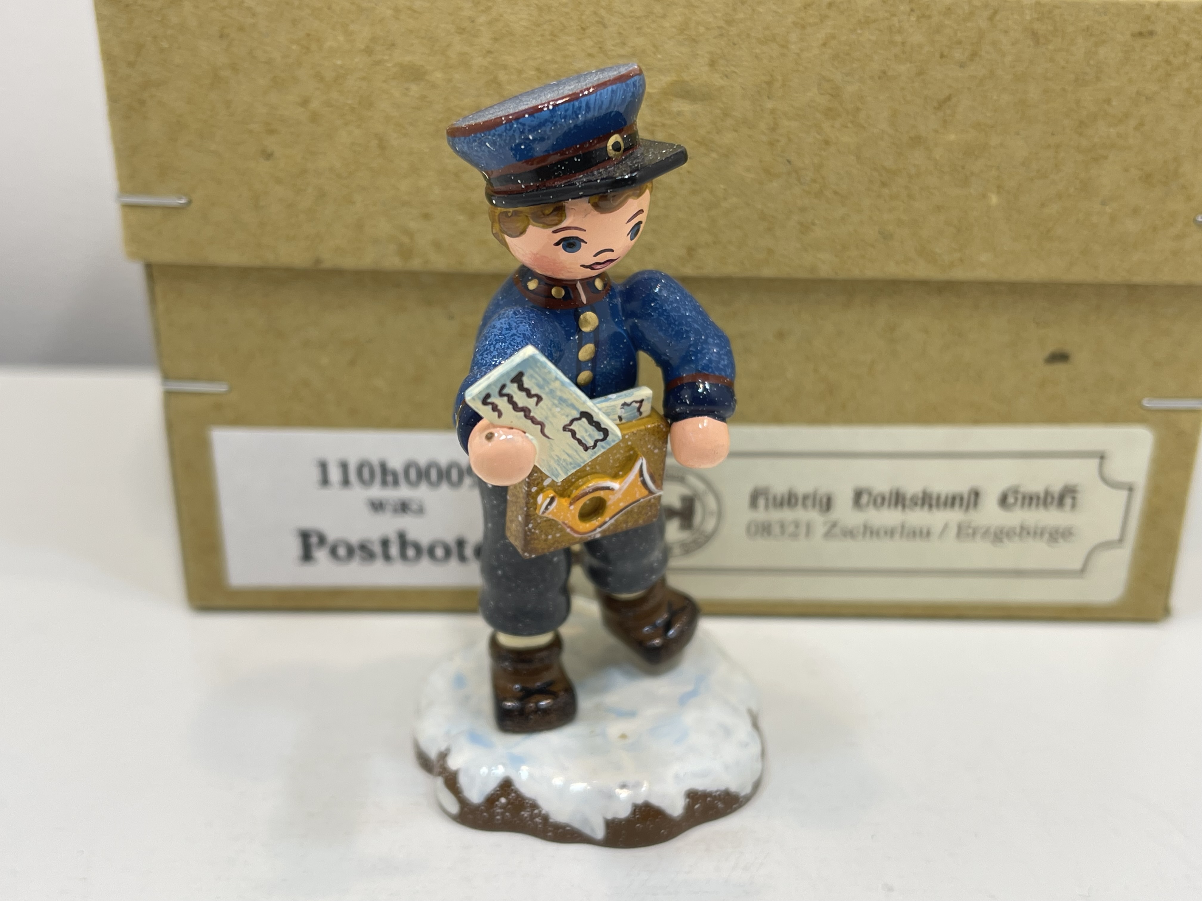 Erzgebirge Sammler Figur Hubrig 8 cm + OVP. Top Zustand    