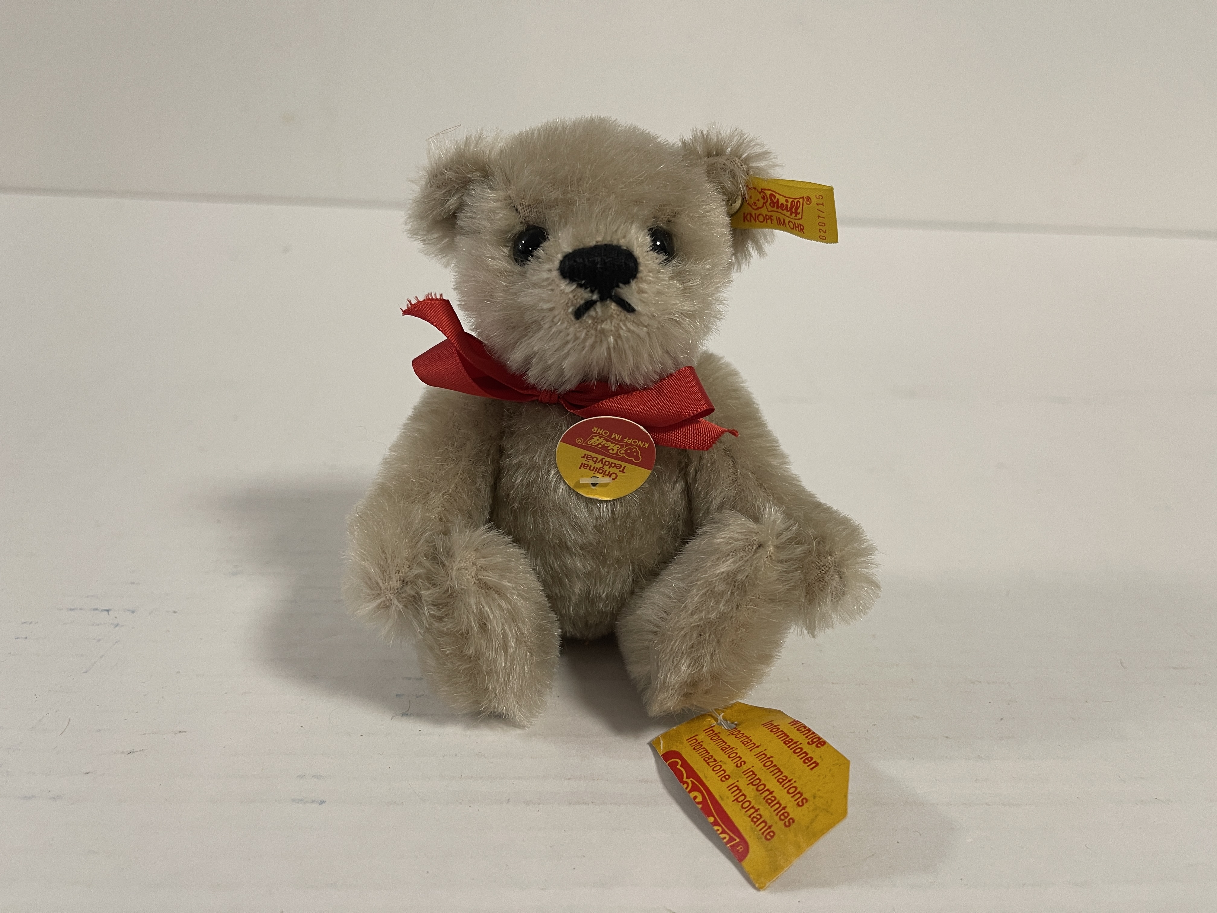 Steiff Tier 0207/15 Teddybär 15 cm Top Zustand     