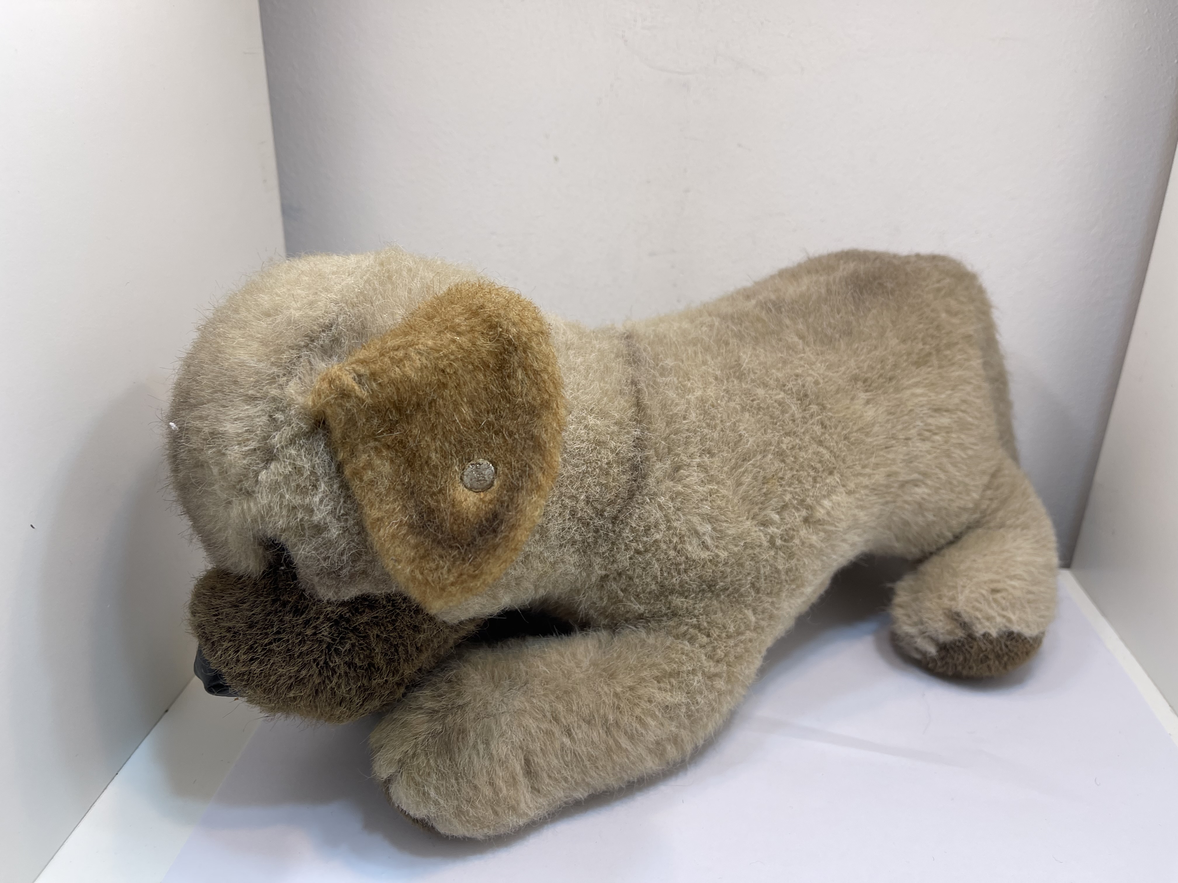 Steiff  Tier Hund 15 x 32 cm. Zustand siehe Fotos  