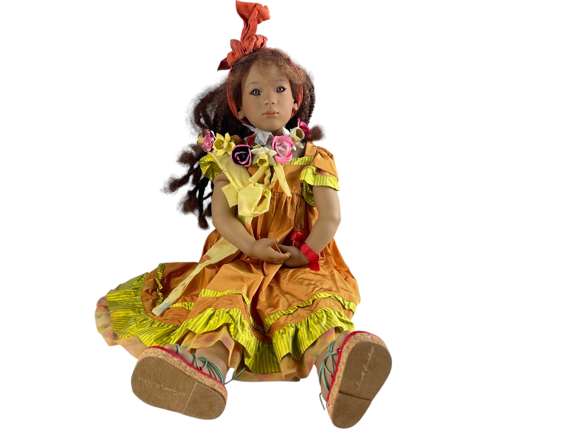 Künstlerpuppe Annette Himstedt Vinyl Puppe Amber 78 cm. Top Zustand 