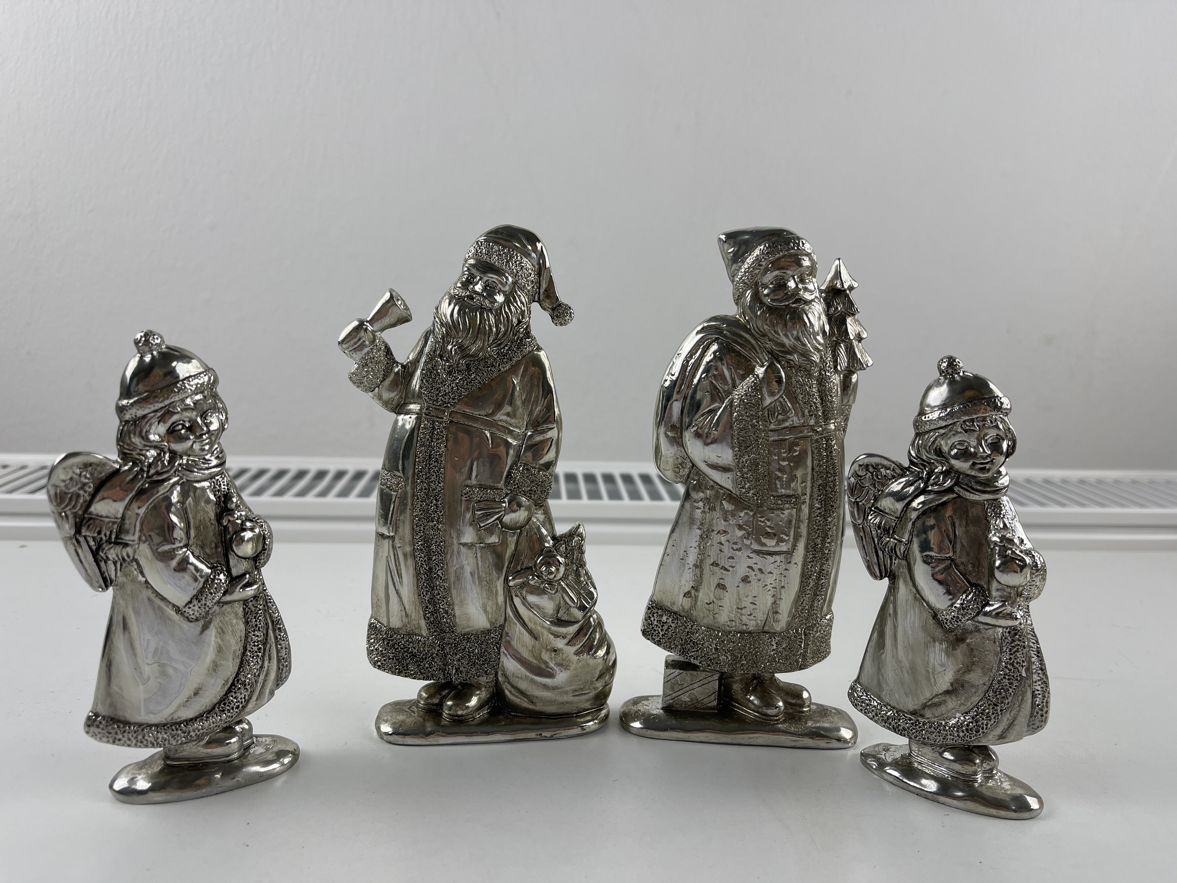 Kunststoff Sammler Figur Set 4 Stück 12,5 - 16 cm - Zustand siehe Fotos    