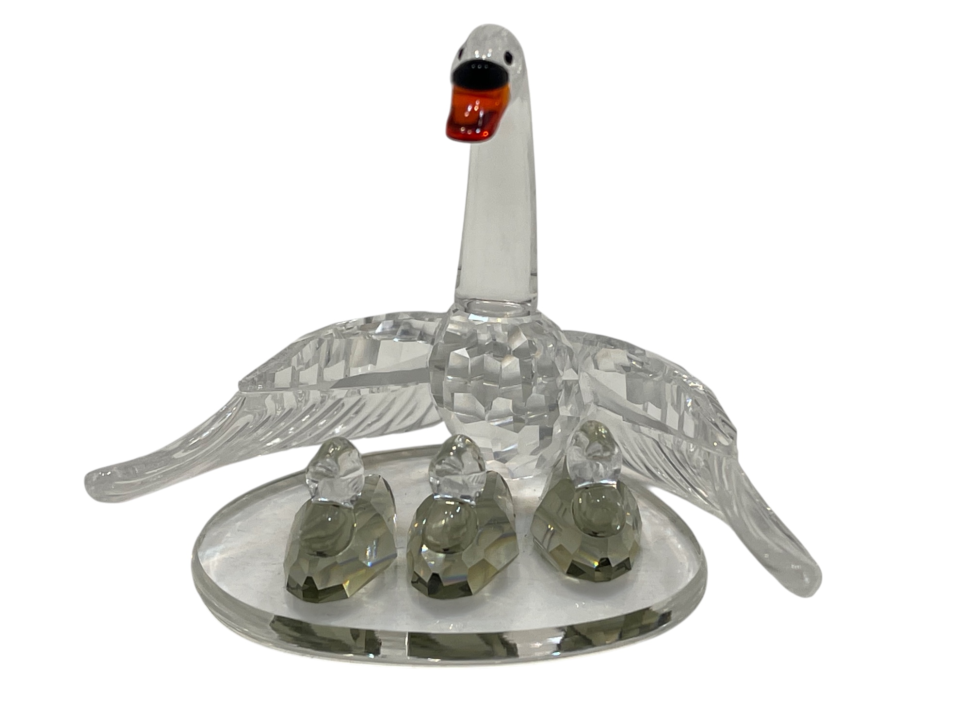 Swarovski Figur 243373 Schwan Familie. ca. 7,5 cm. Zustand siehe Fotos