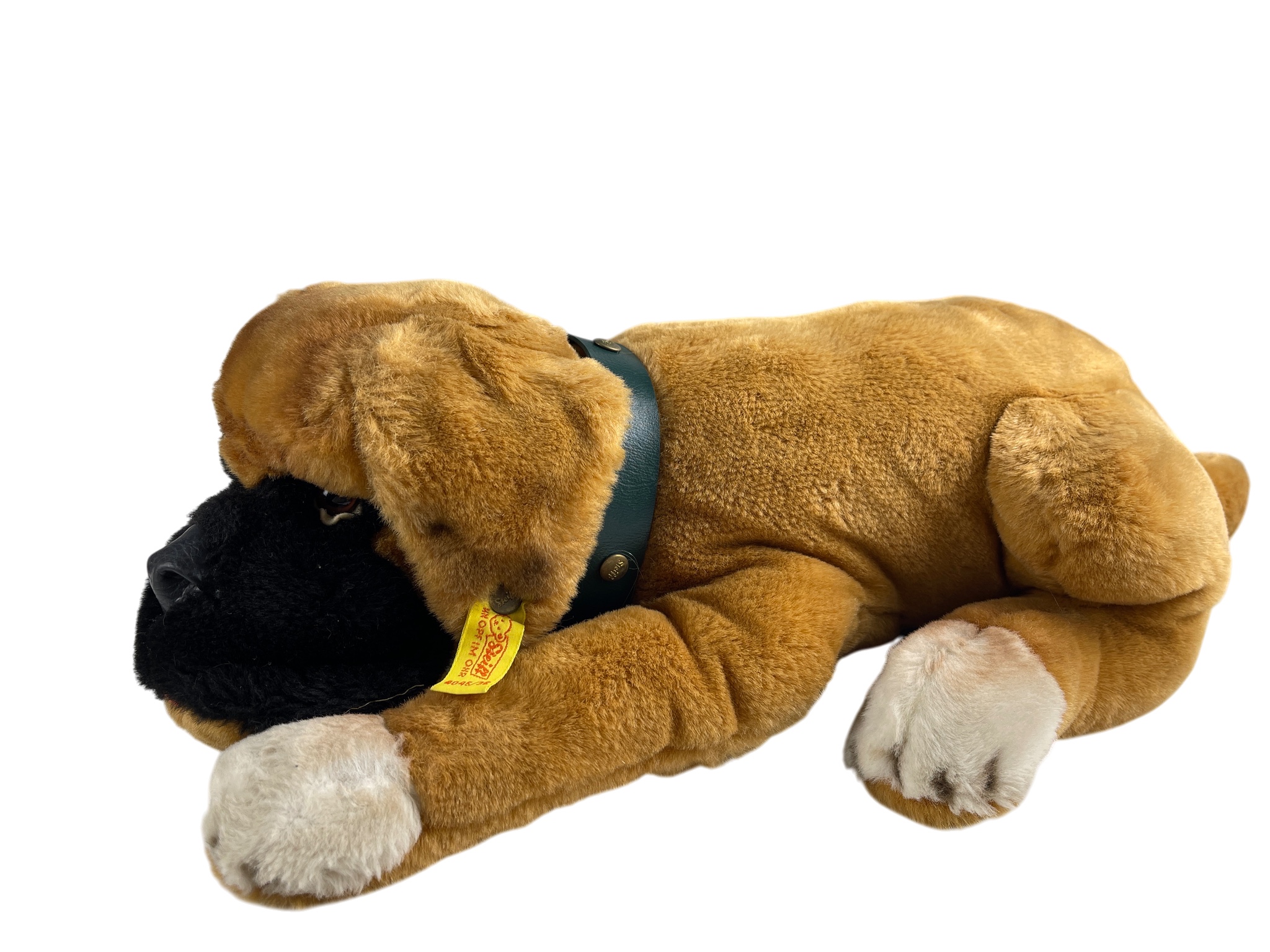 Steiff Tier 04045/35 Hund Boxer liegend 35 cm. Top Zustand    