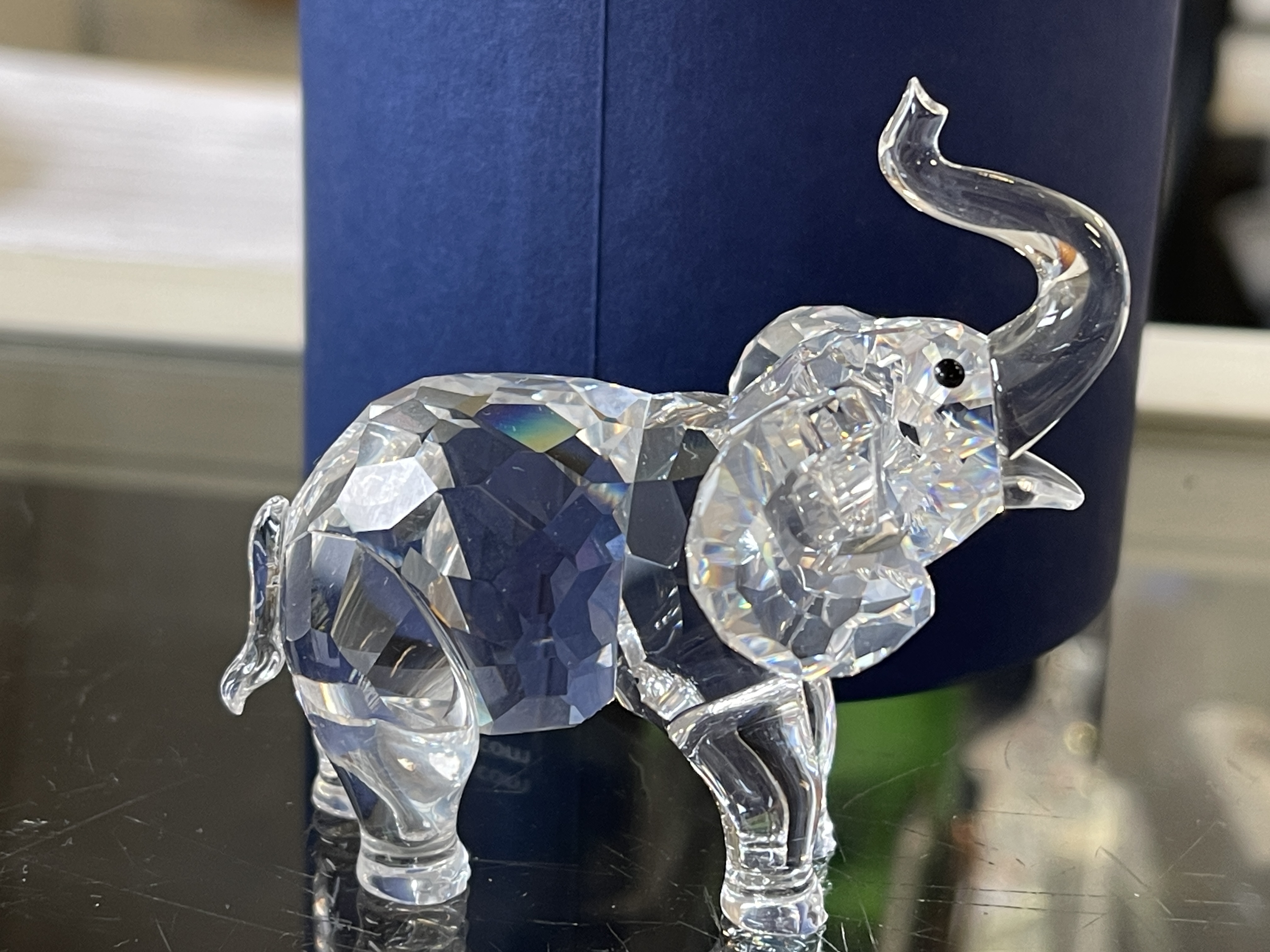 Swarovski Figur 191371 Baby Elefant 6,5 cm. - Ovp + Zertifikat - Top Zustand  