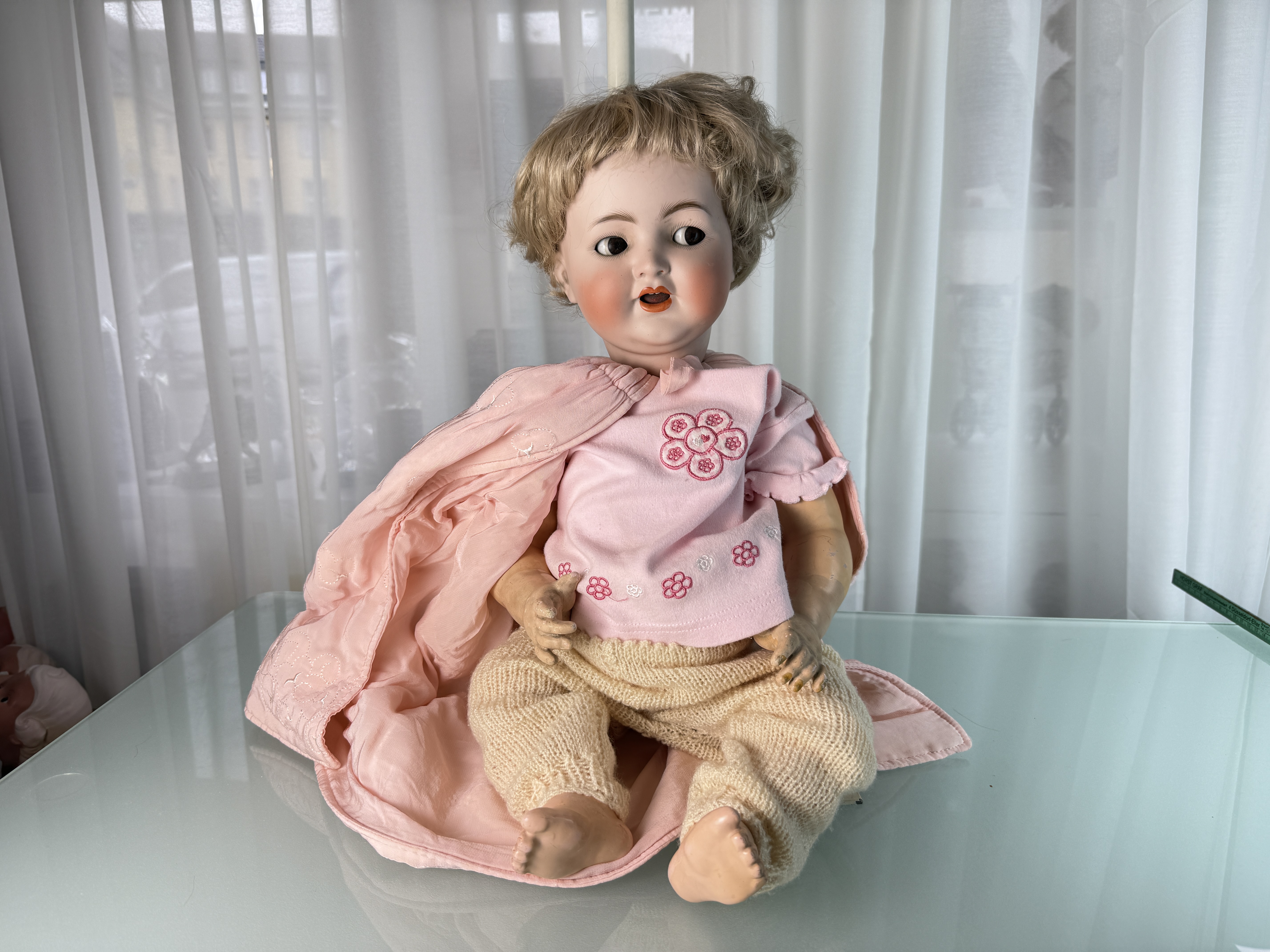 Künstlerpuppe Simon Halbig Puppe 55 cm. Zustand Siehe Fotos