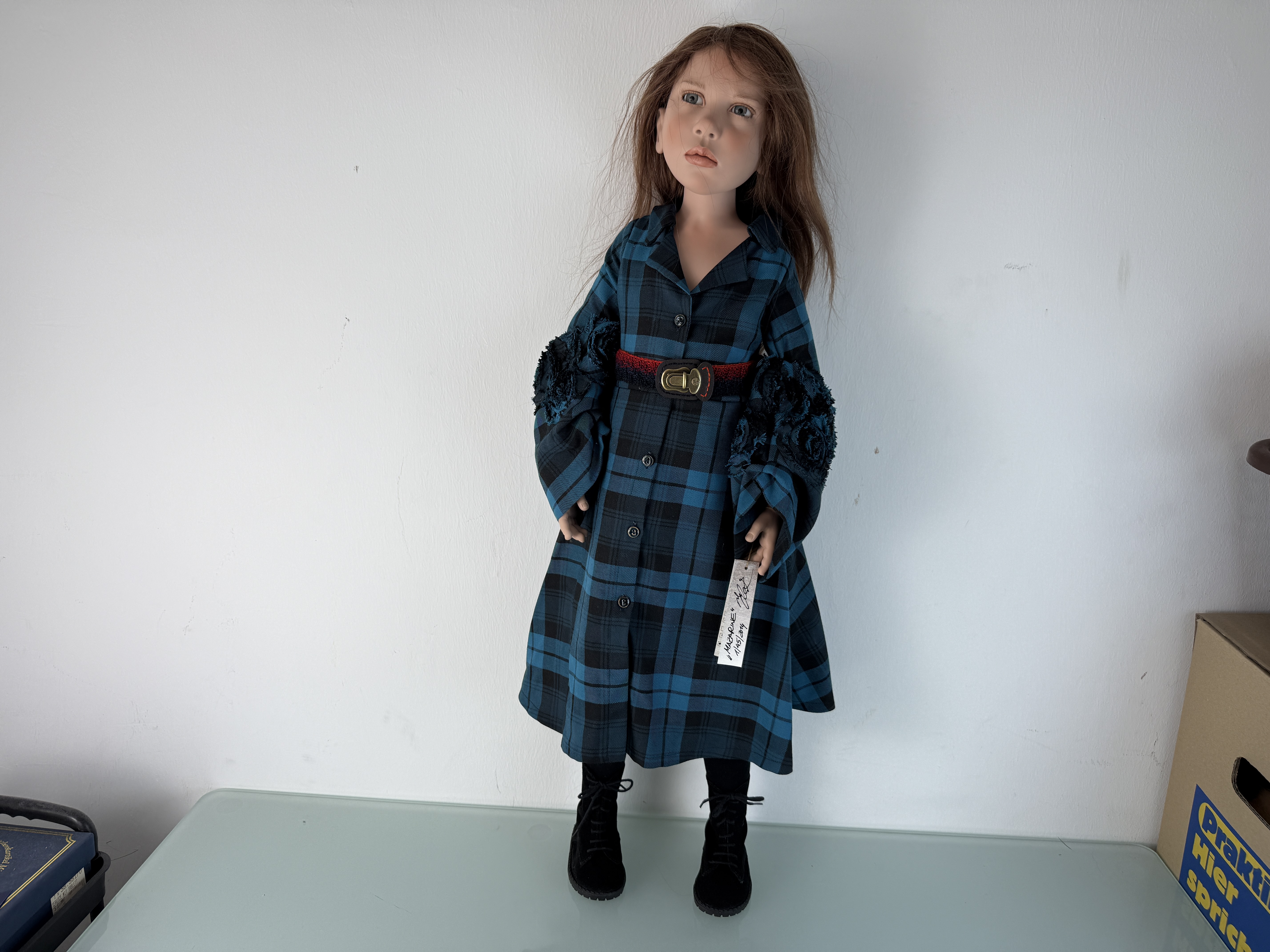 Zwergnase Künstlerpuppe Nicole Marschollek Puppe 92 cm. Top Zustand   