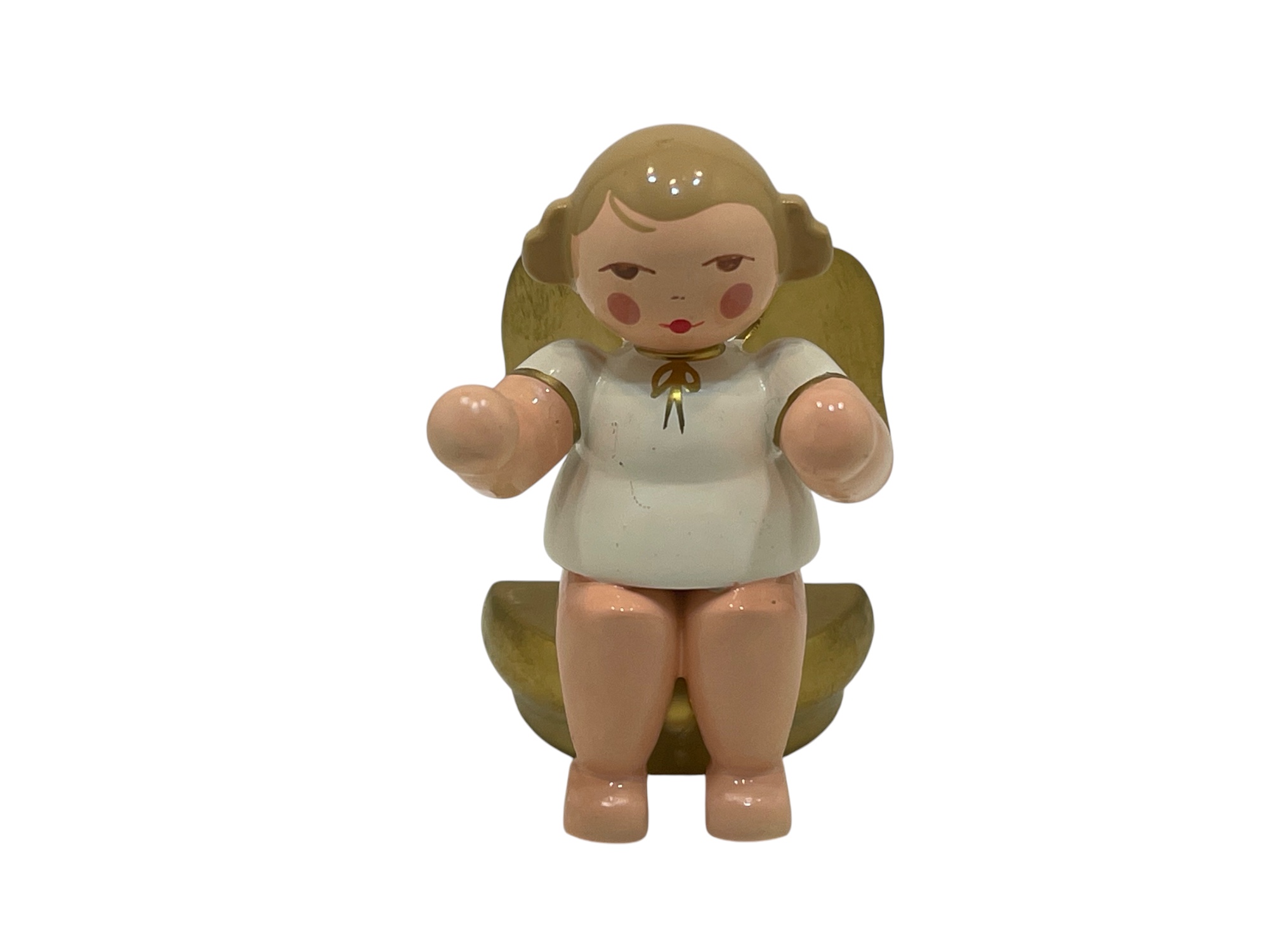 Erzgebirge Figur Christian Ulbricht Engel 6 cm.  Top Zustand  