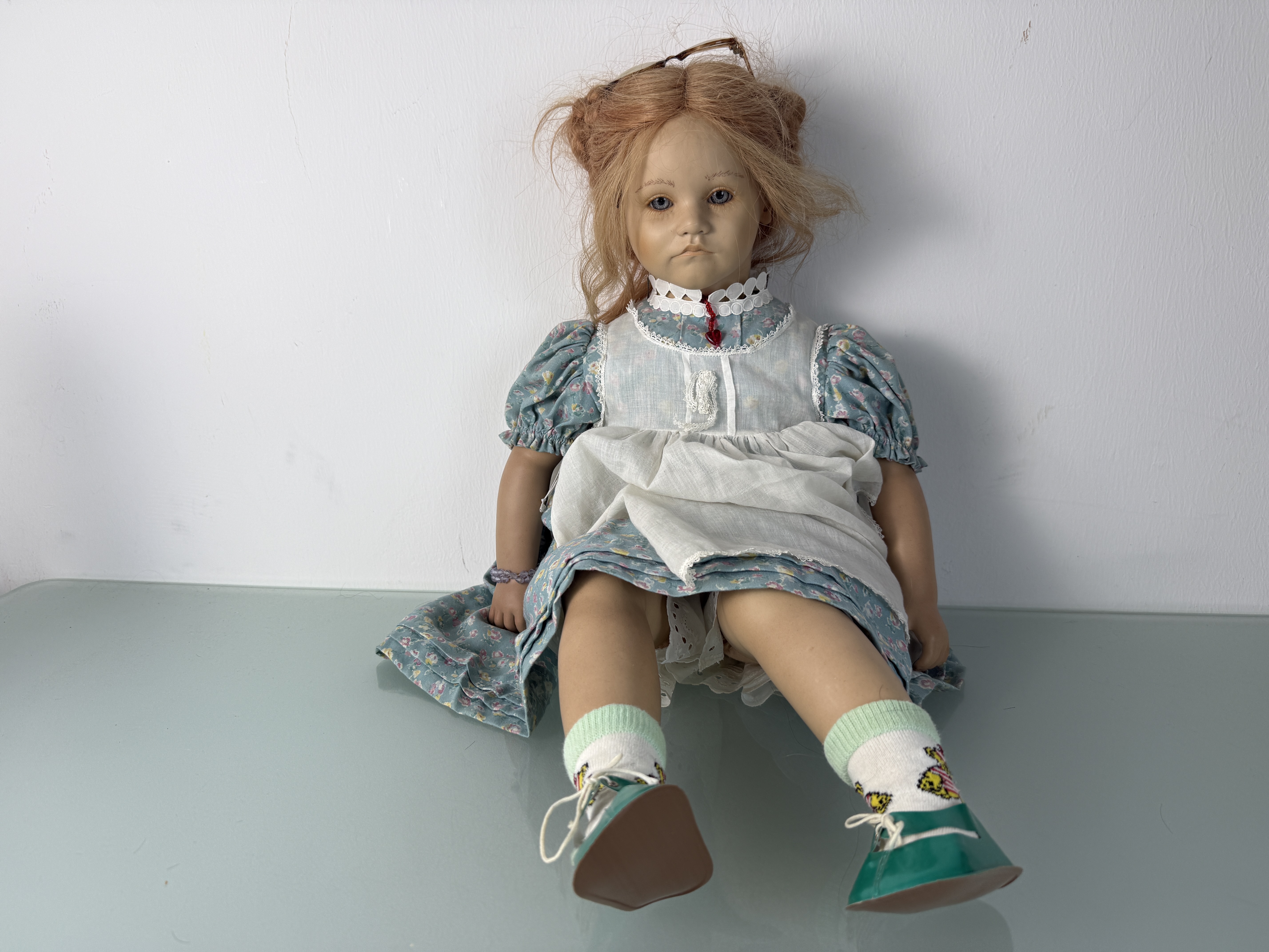 Künstlerpuppe Annette Himstedt Vinyl Puppe Käthe 70 cm. Top Zustand