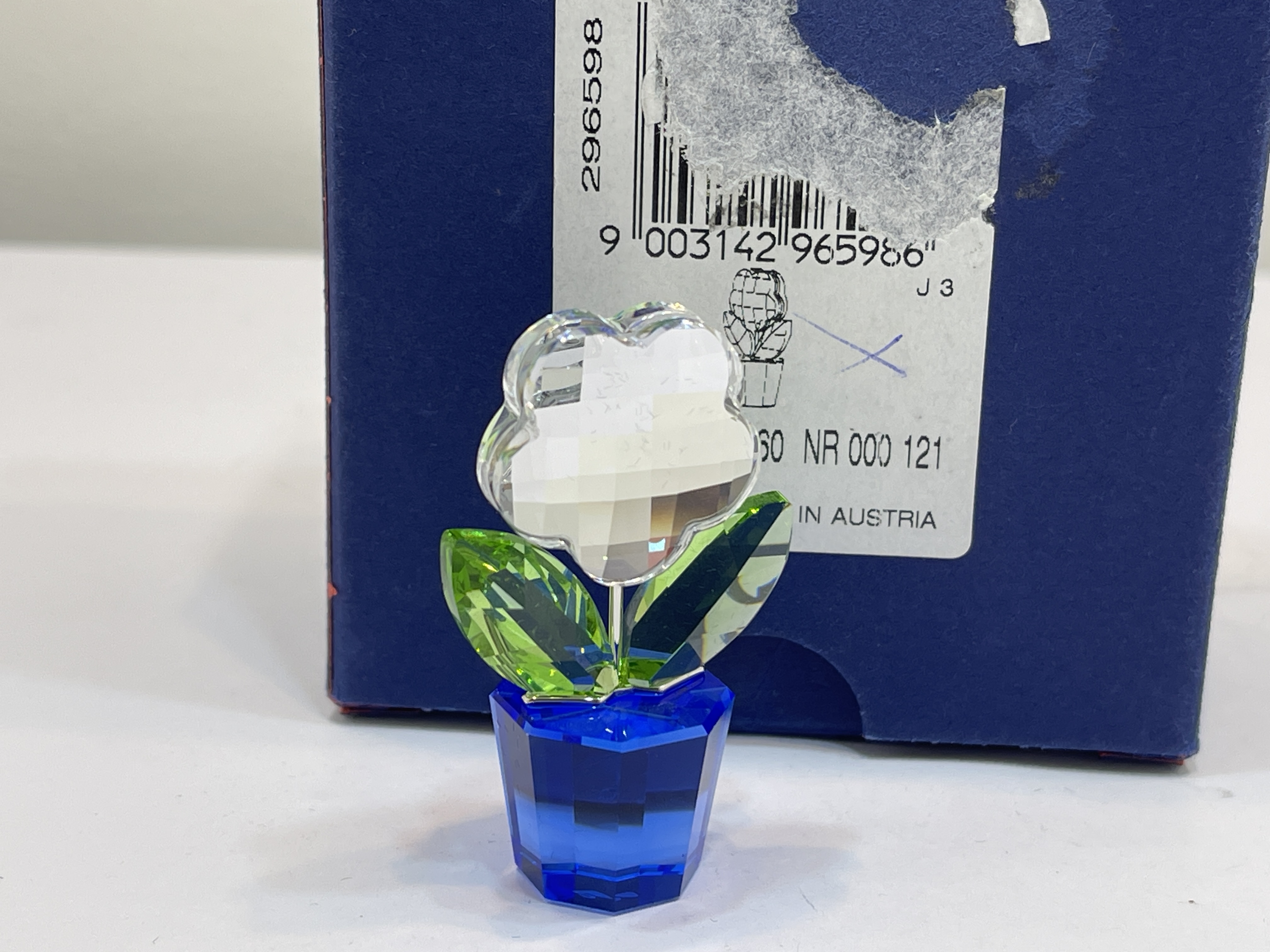 Swarovski Figur 296598 Blumentopf Blume 5 cm. Mit OVP & Zertifikat Top Zustand  