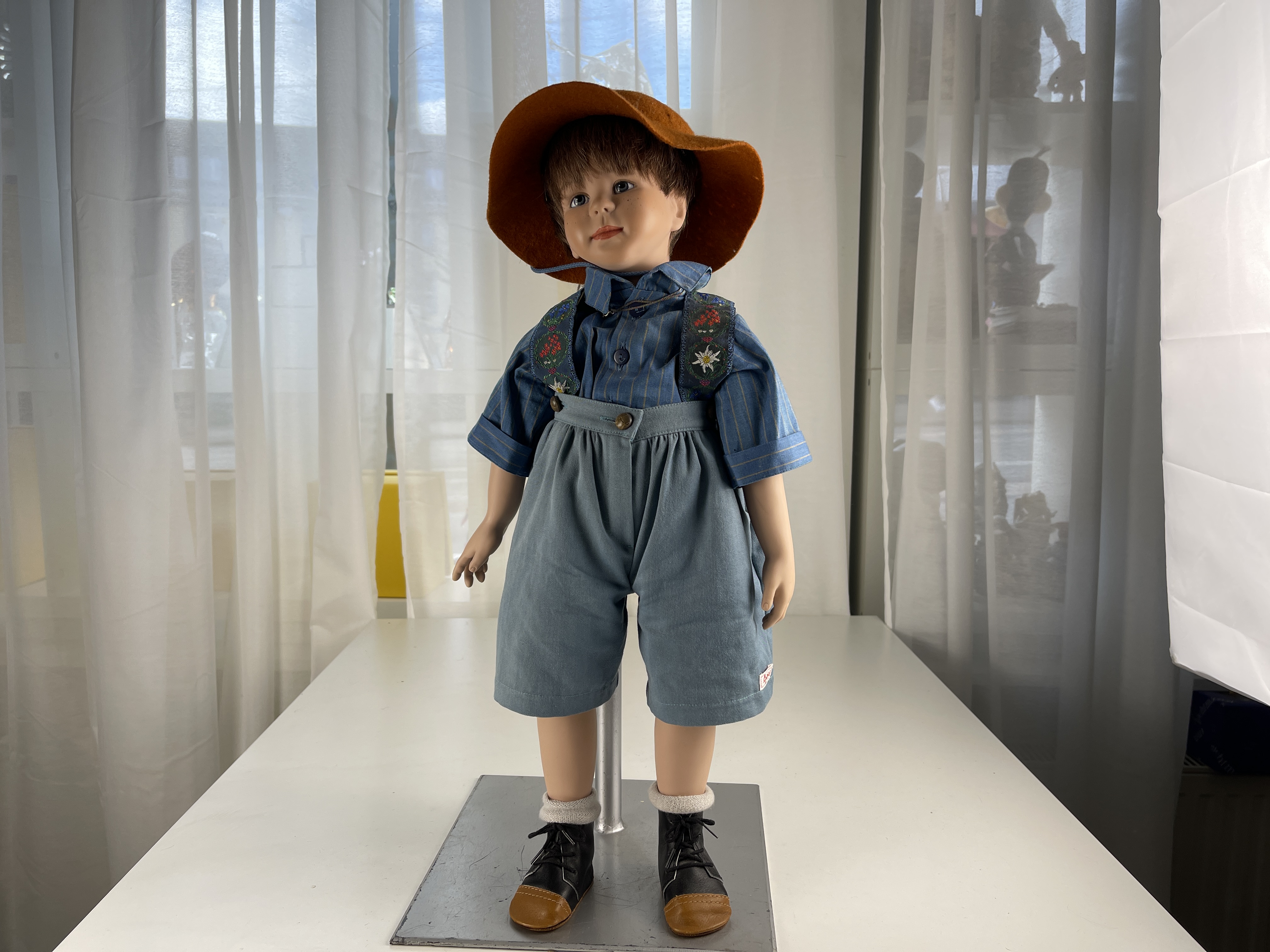 Künstlerpuppe Sigikid Vinyl Puppe 55 cm. Top Zustand