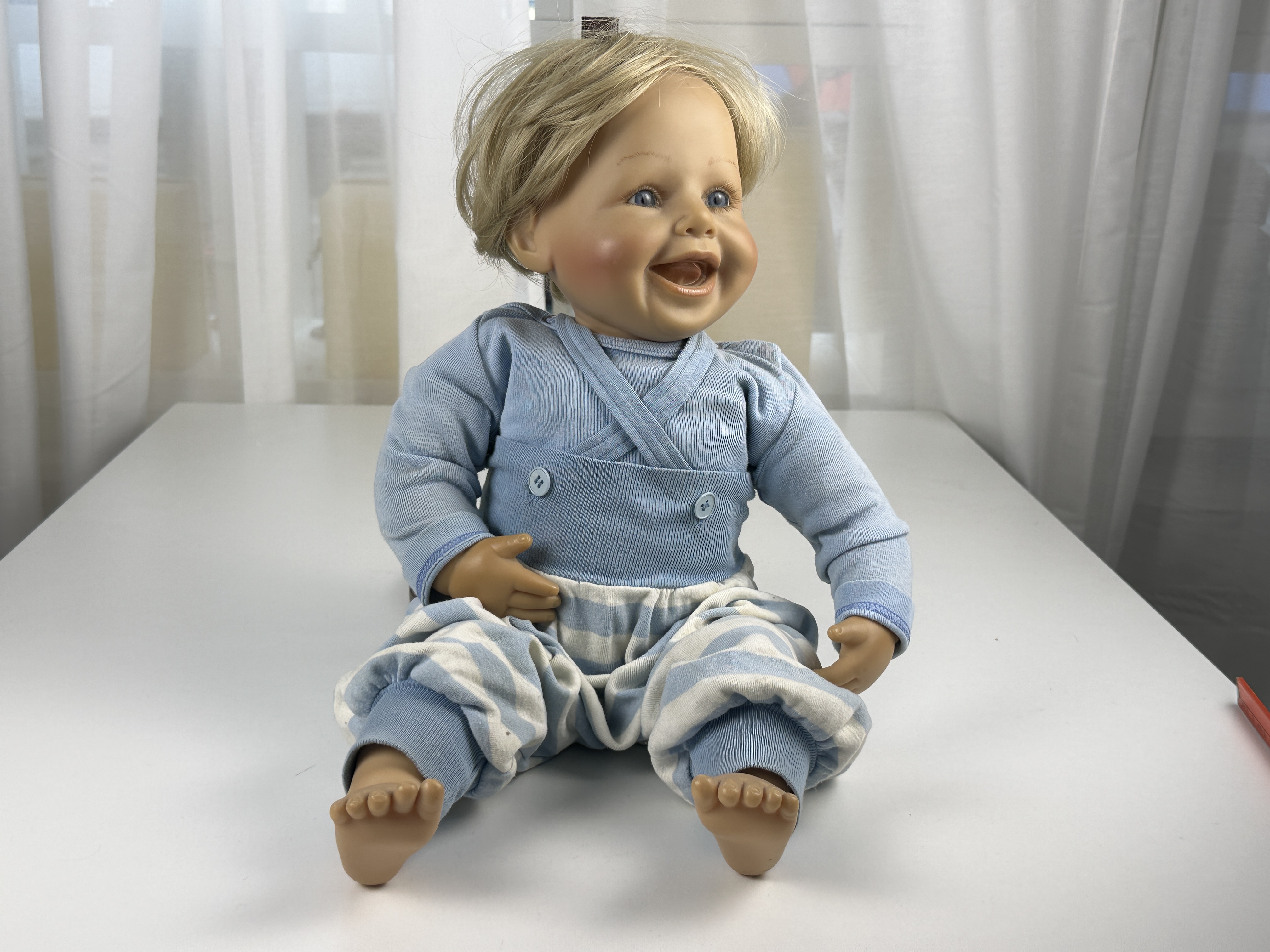 Brigitte Leman Vinyl Künstlerpuppe Puppe 50 cm. Top Zustand 