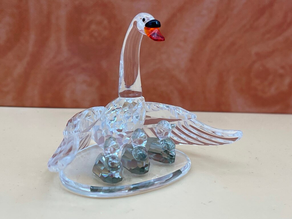 Swarovski Figur 243373 Schwan Familie. ca. 7,5 cm. Top Zustand