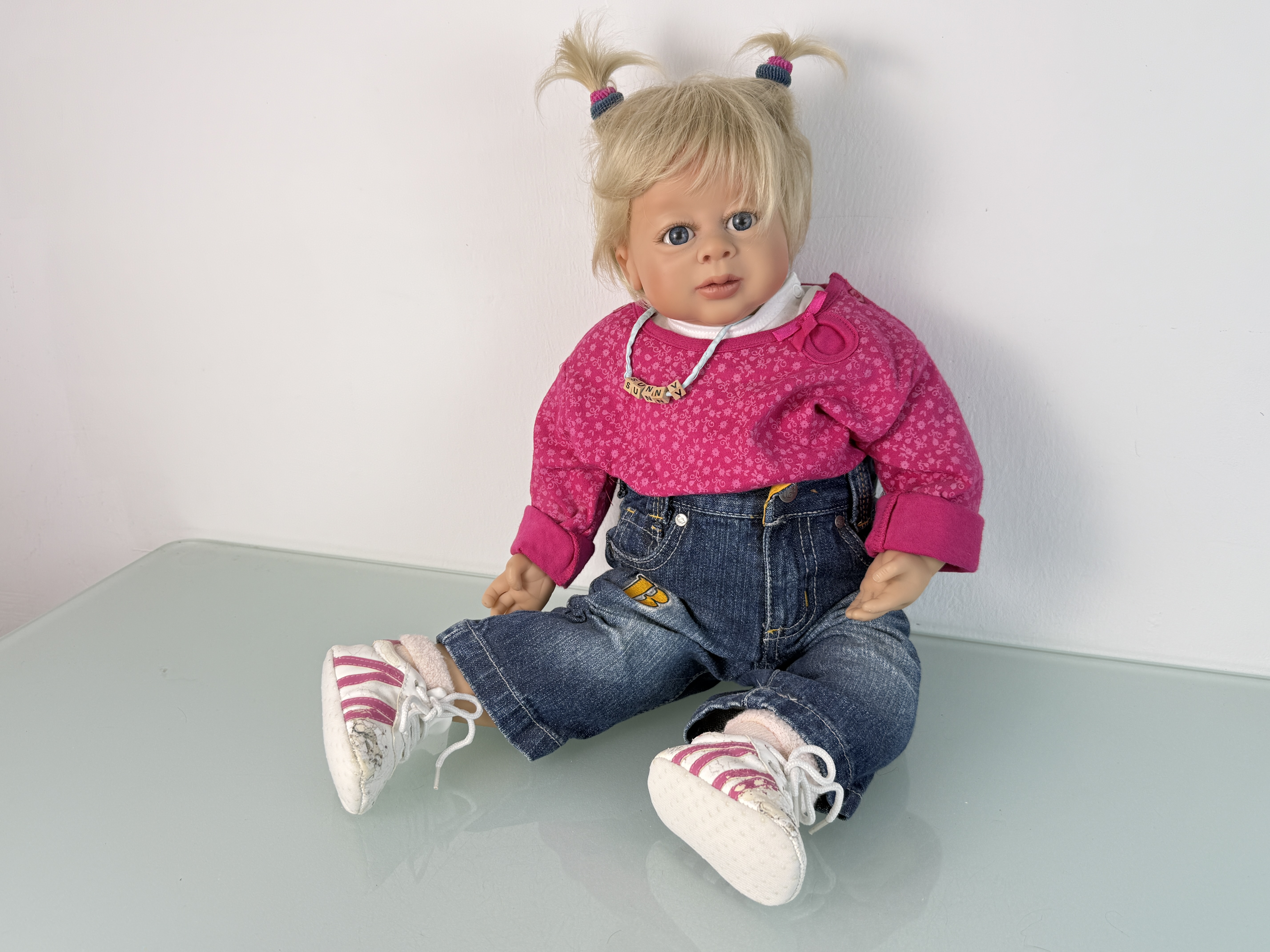 Künstlerpuppe Edda Thormann Vinyl Künstlerpuppe Puppe 58 cm. Top Zustand