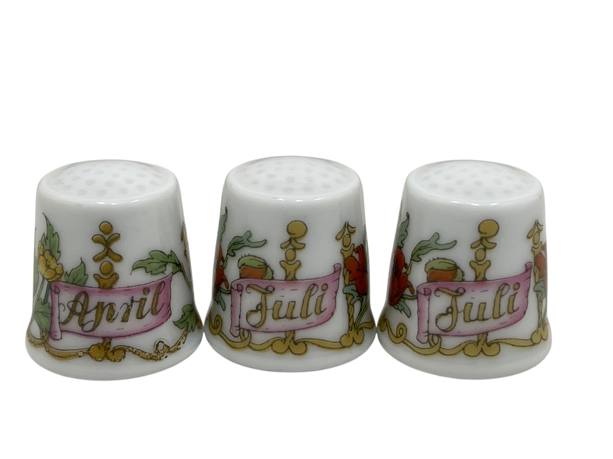 Hutschenreuther Fingerhut 3 Stück je 3 cm - 1 Wahl. Top Zustand