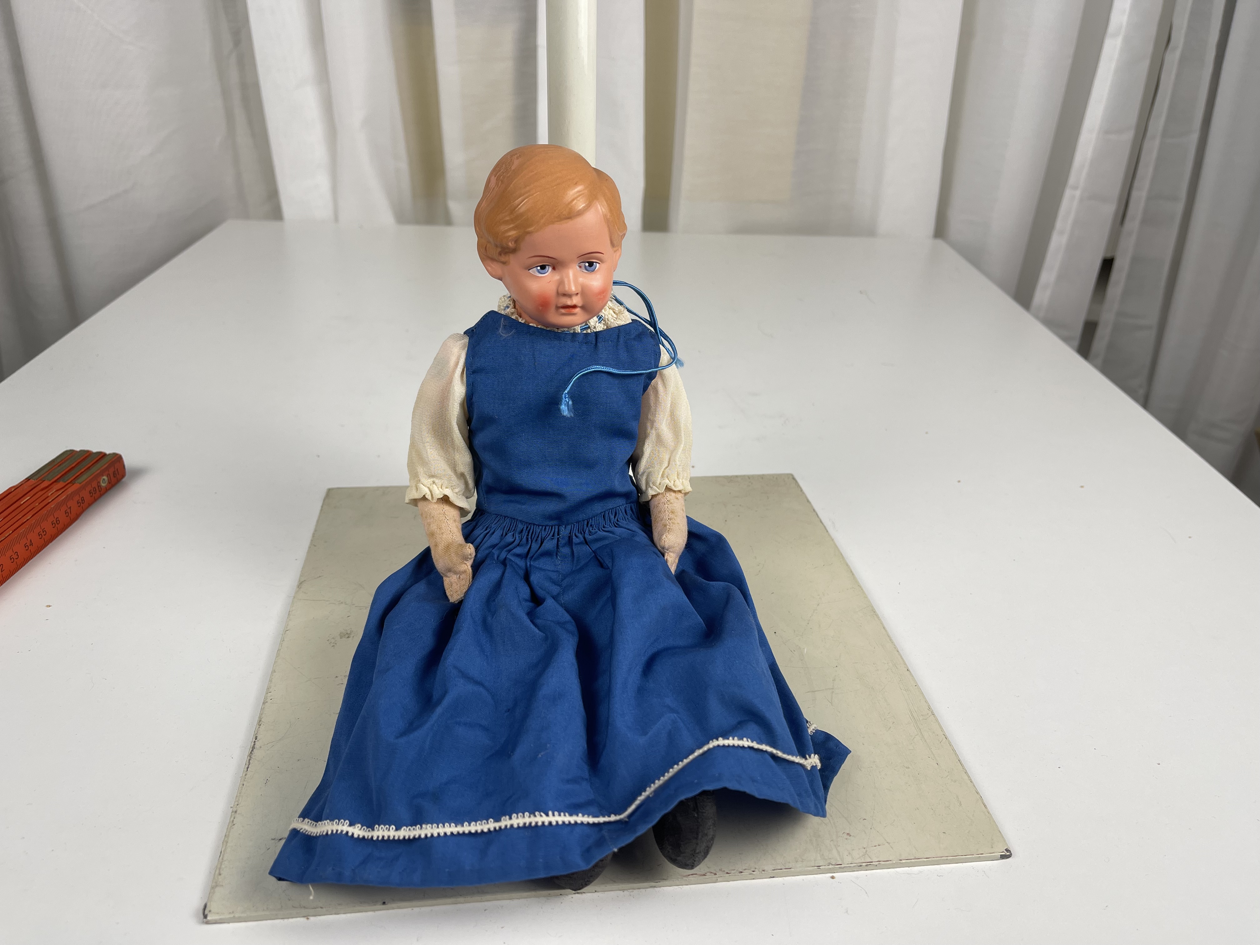 Schildkröt-Puppe Schildkrötpuppe Puppe 32 cm.  Zustand siehe Fotos 