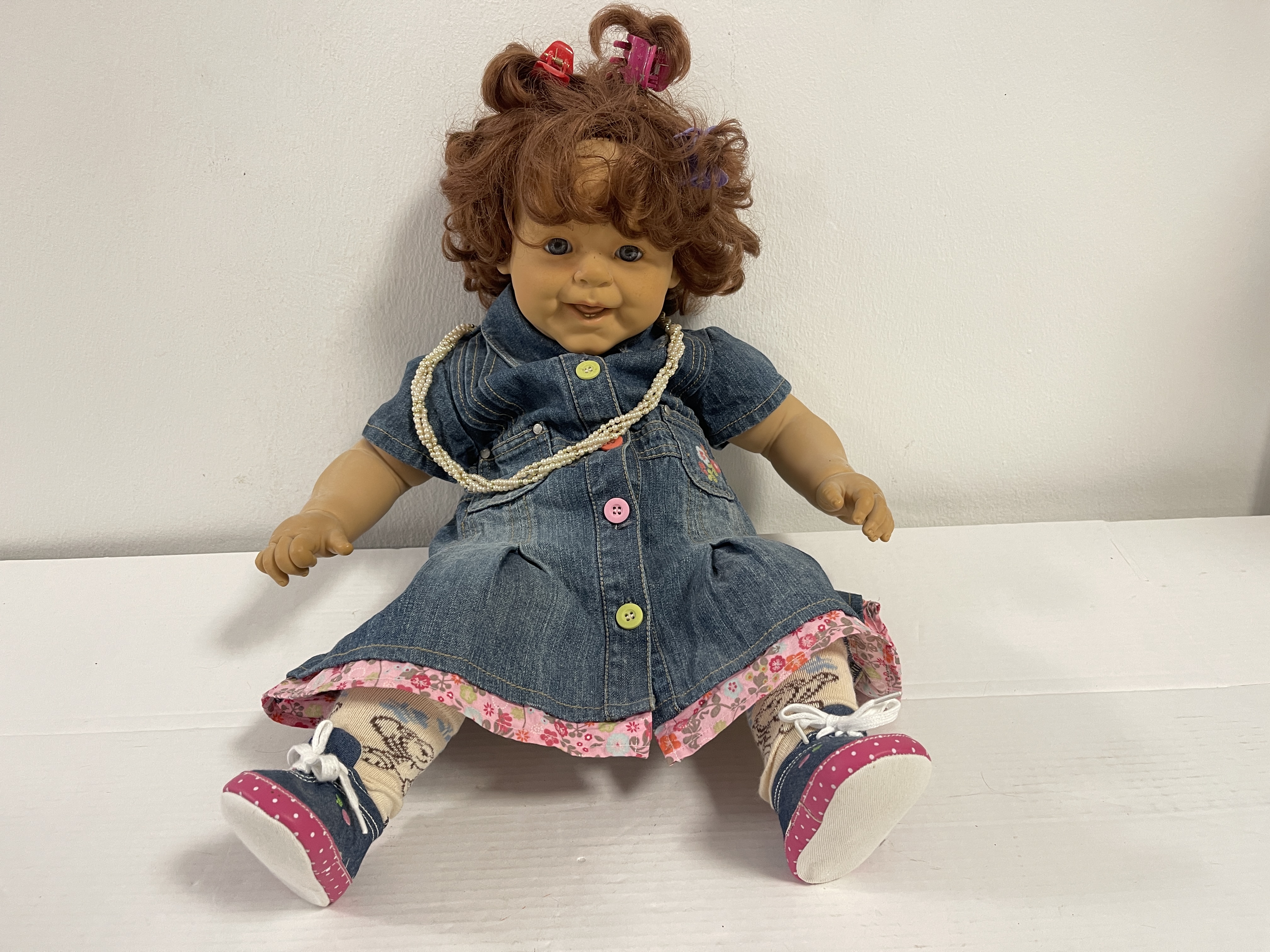 Berenguer Künstlerpuppe Vinyl Puppe 57 cm . Zustand siehe Fotos 