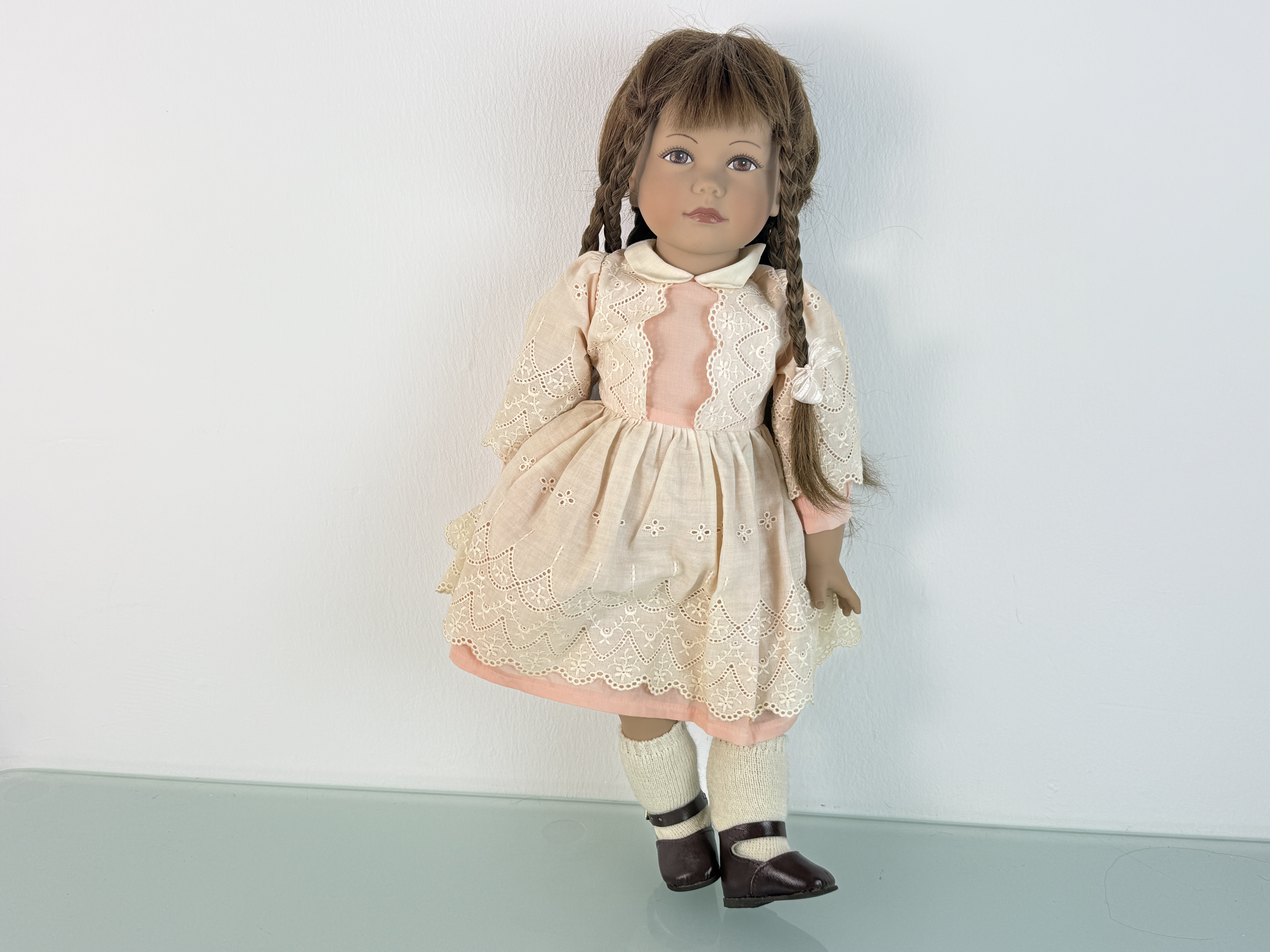  Künstlerpuppe Heidi Ott Vinyl Puppe 50 cm. Top Zustand    