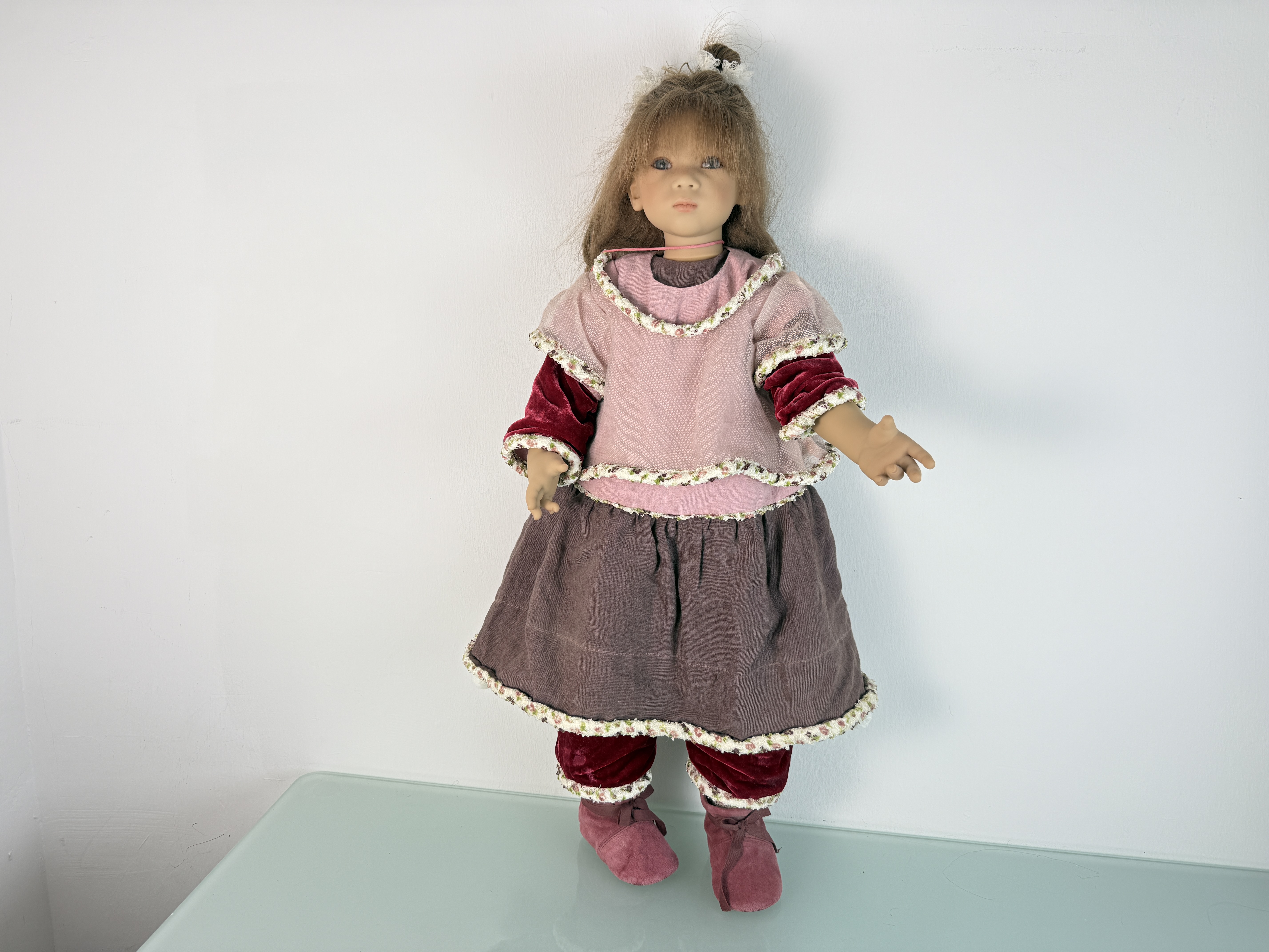 Künstlerpuppe Annette Himstedt Puppe 78 cm. Top Zustand.  