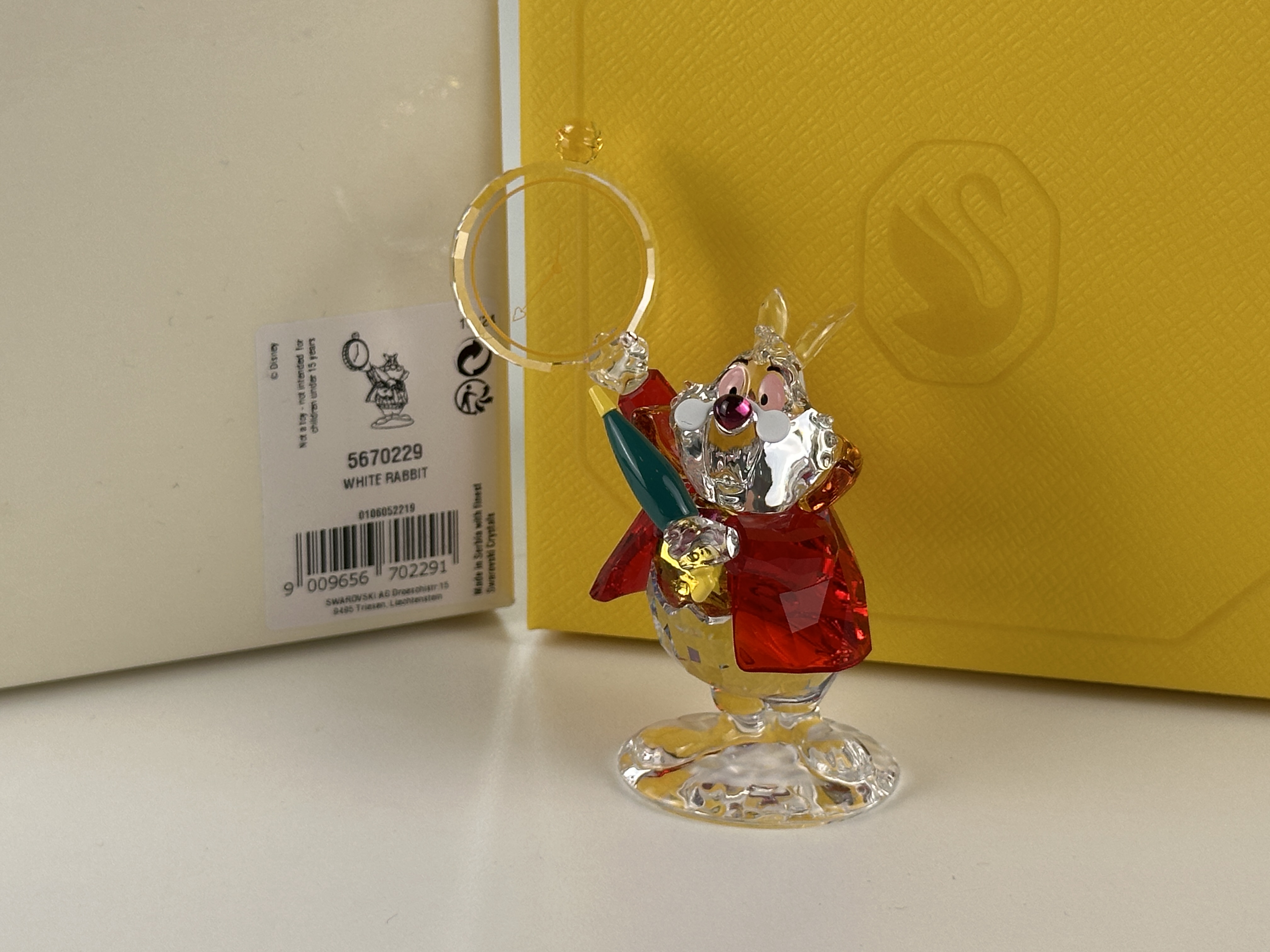 Swarovski Figur 5670229 Disney Alice im Wunderland Weißes Kaninchen 8.3 cm Neuware