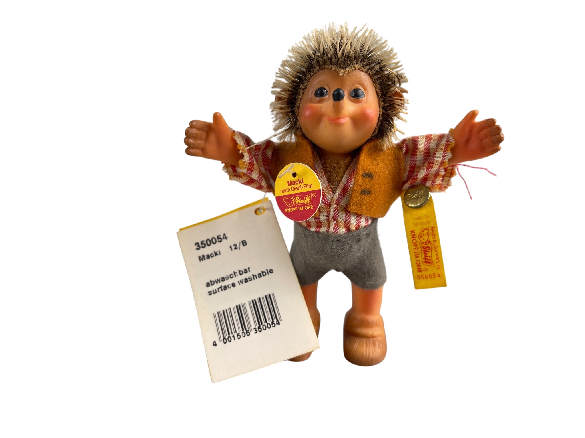 Steiff Tier 350054 Macki 12 cm. Top Zustand   