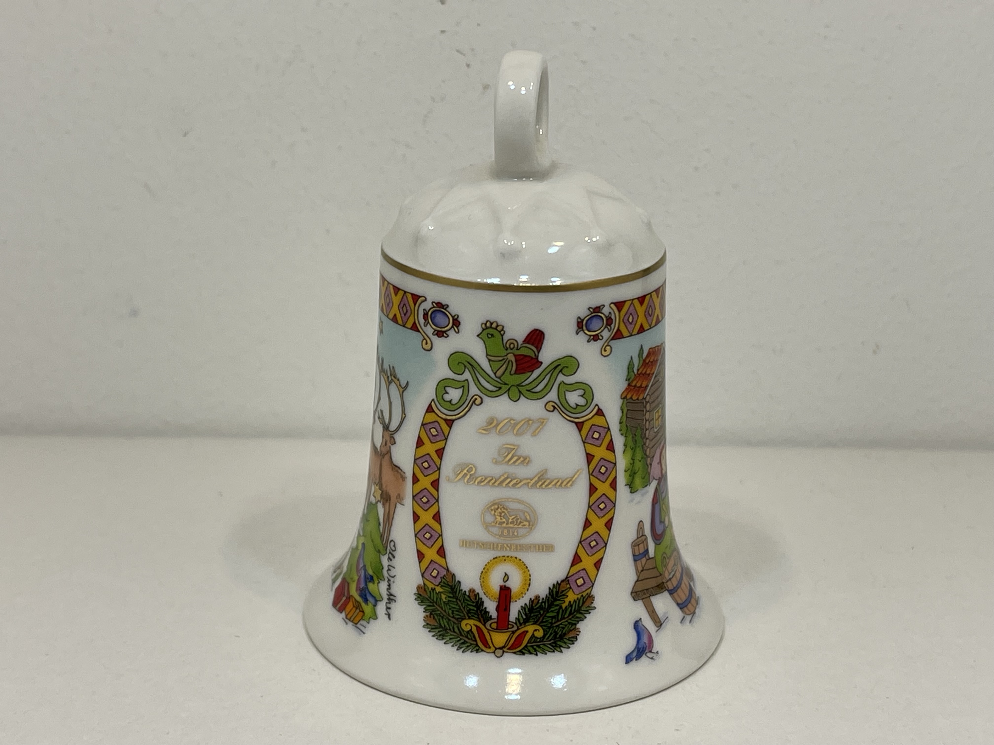  Hutschenreuther 2007 Weihnachtsglocke  7 cm. Top Zustand.   