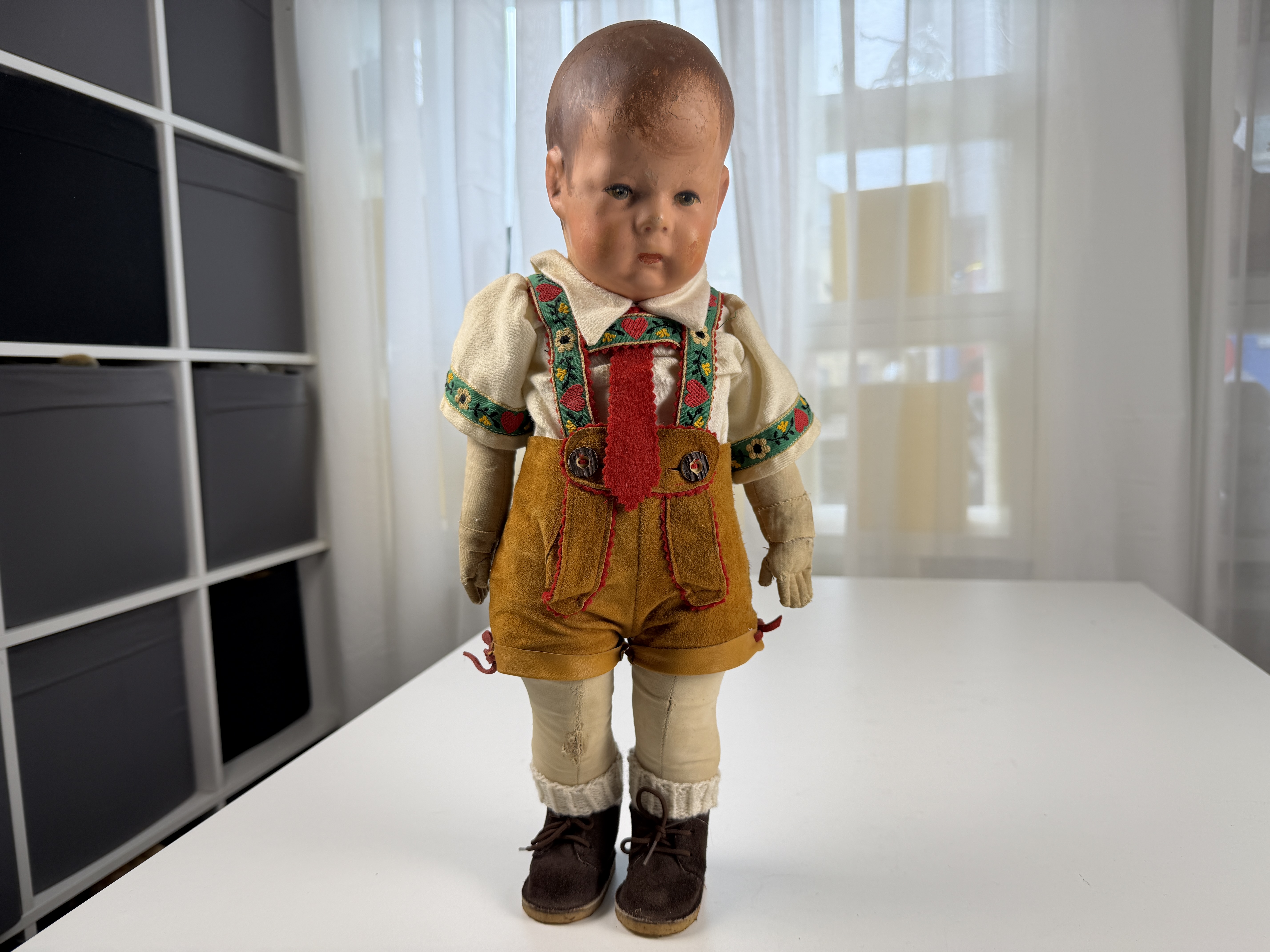 Alte Käthe Kruse Puppe Sammlerpuppe 44 cm - Zustand Gut siehe Fotos 