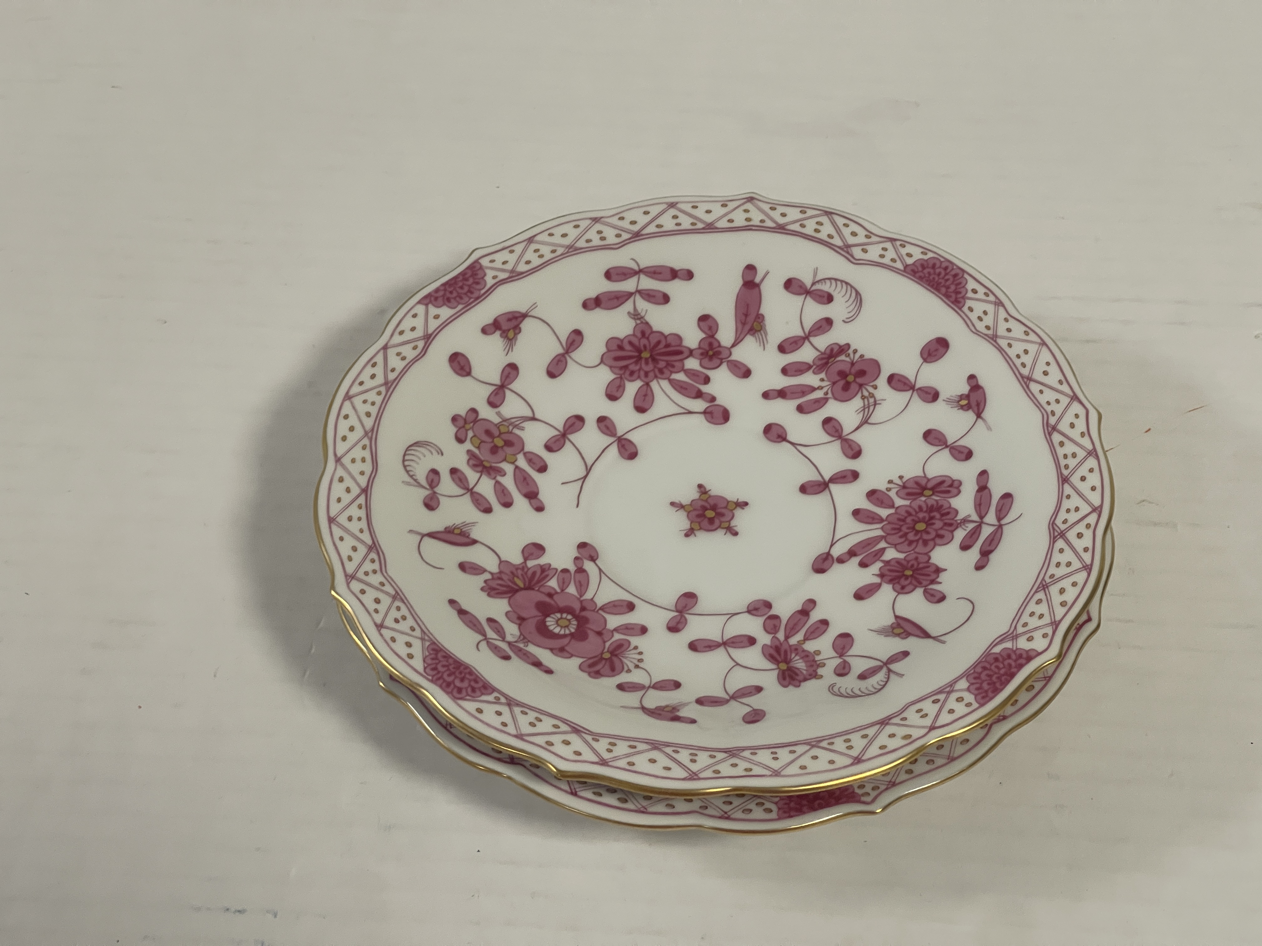  Meissen Porzellan  Teller  2 Stück je Ø: 15 cm.  Top Zustand