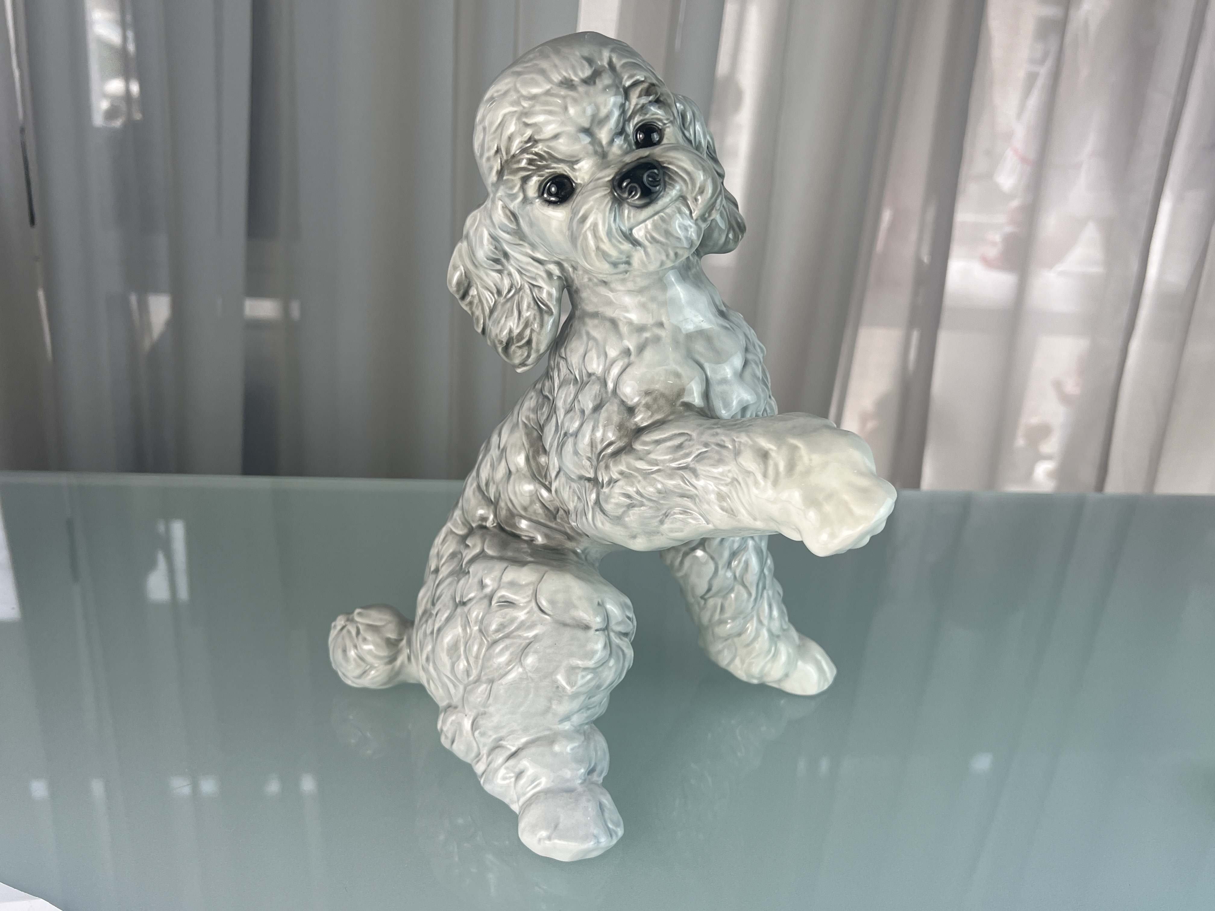 Goebel Figur Hund Pudel Porzellan 30 cm - Top Zustand.  