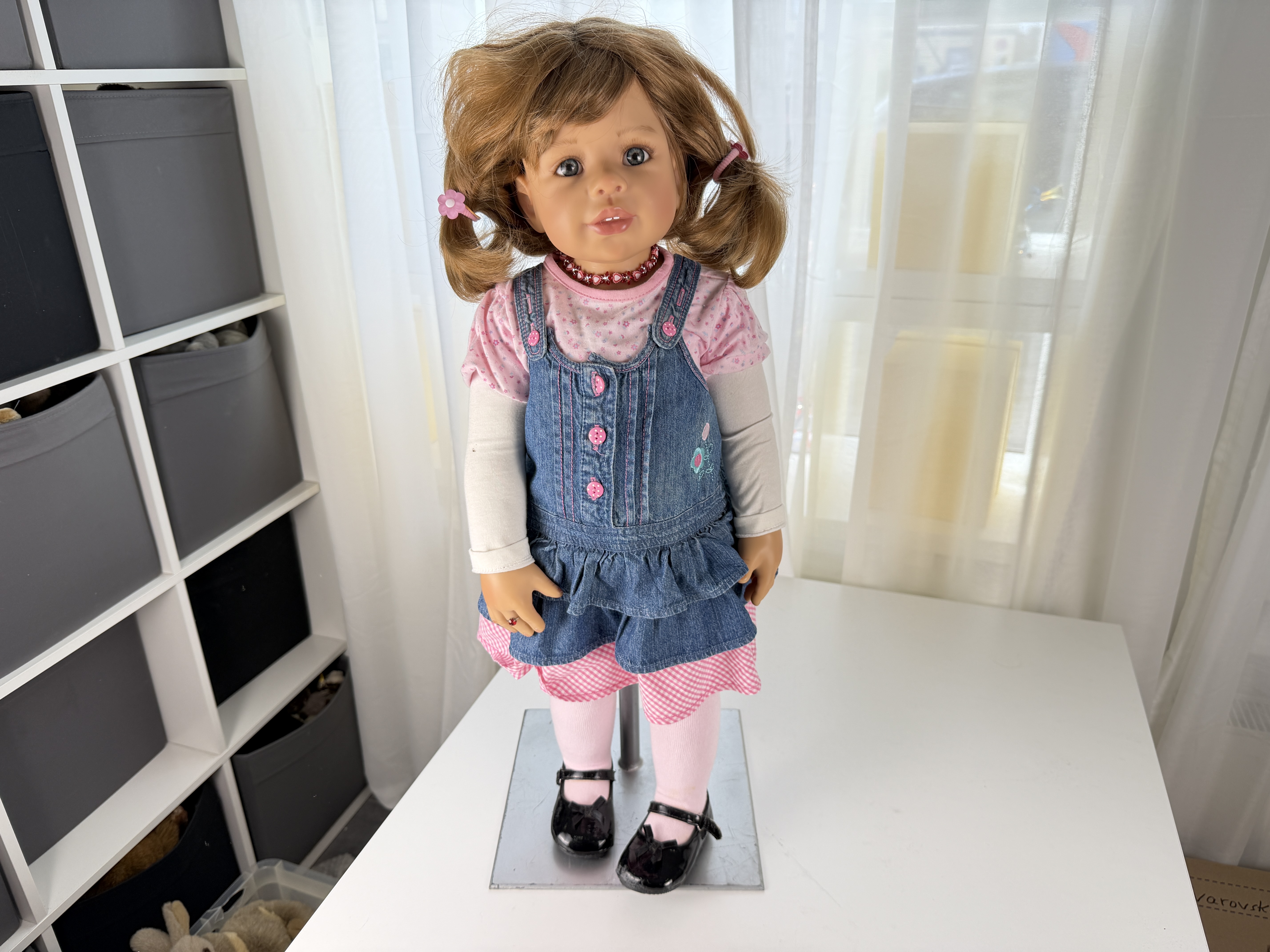 Künstlerpuppe Puppe Monika Levenig Vinyl Puppe 70 cm. Top Zustand siehe Fotos 