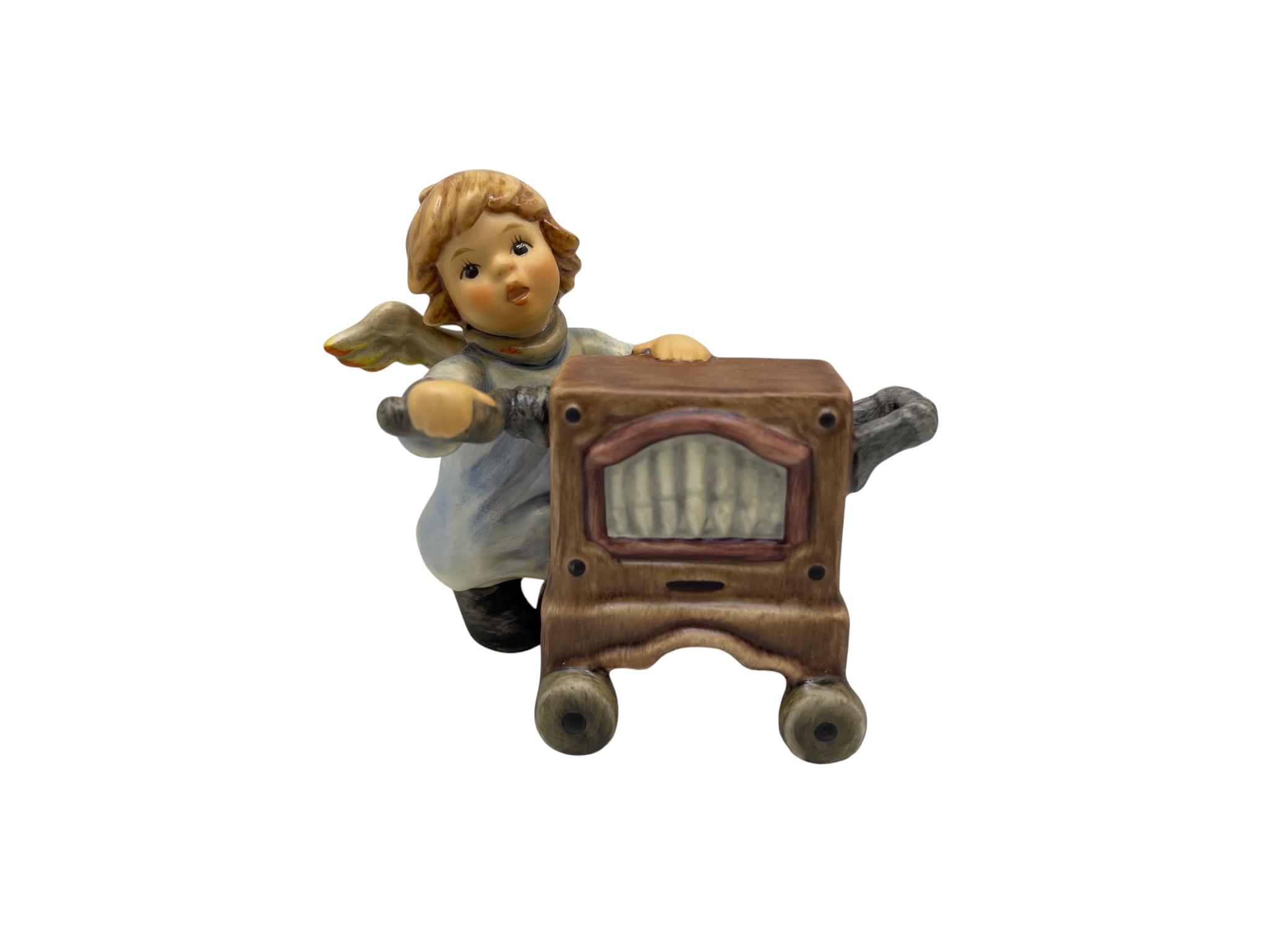 Hummel Figur 2135/F Engel spielt Drehorgel 8,5 cm. - 1 Wahl - Top Zustand   