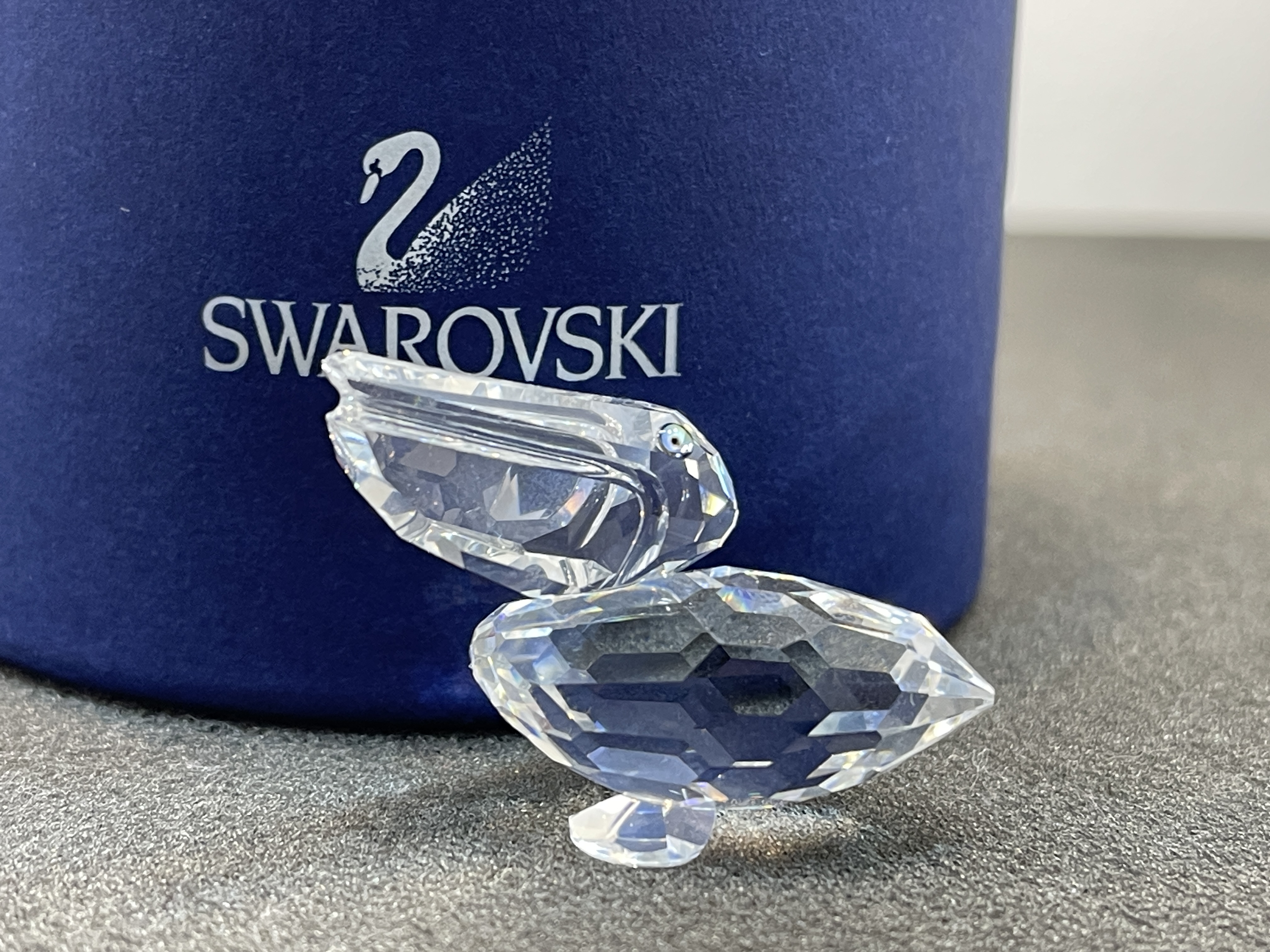 Swarovski Figur 171899 Pelikan 4 cm. Mit OVP + Zertifikat. Top Zustand 