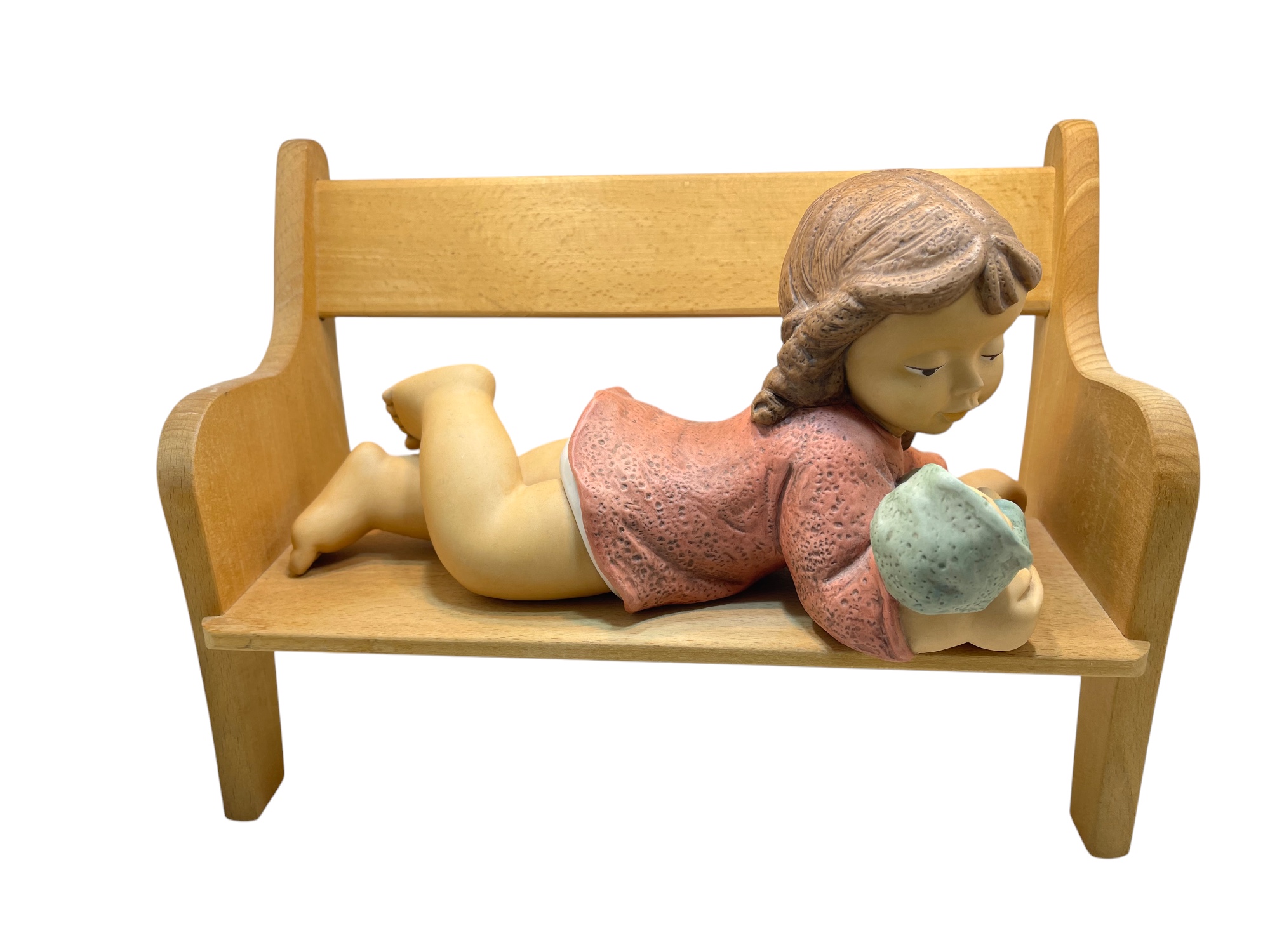 Goebel Figur Nina + Marco 26 cm + Bank 30 x 21 cm. 1 Wahl. Top Zustand   