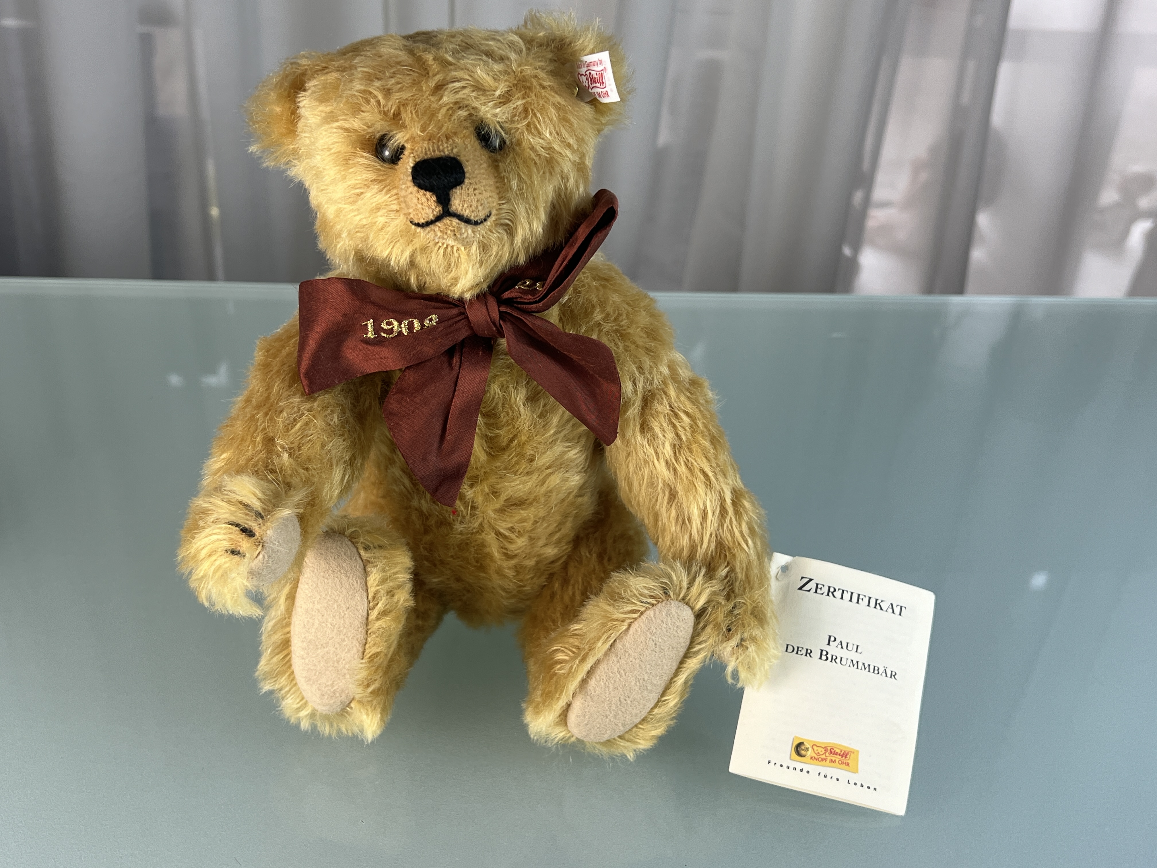 Steiff Tier 037214 Paul der Brummbär 28 cm. Top Zustand 