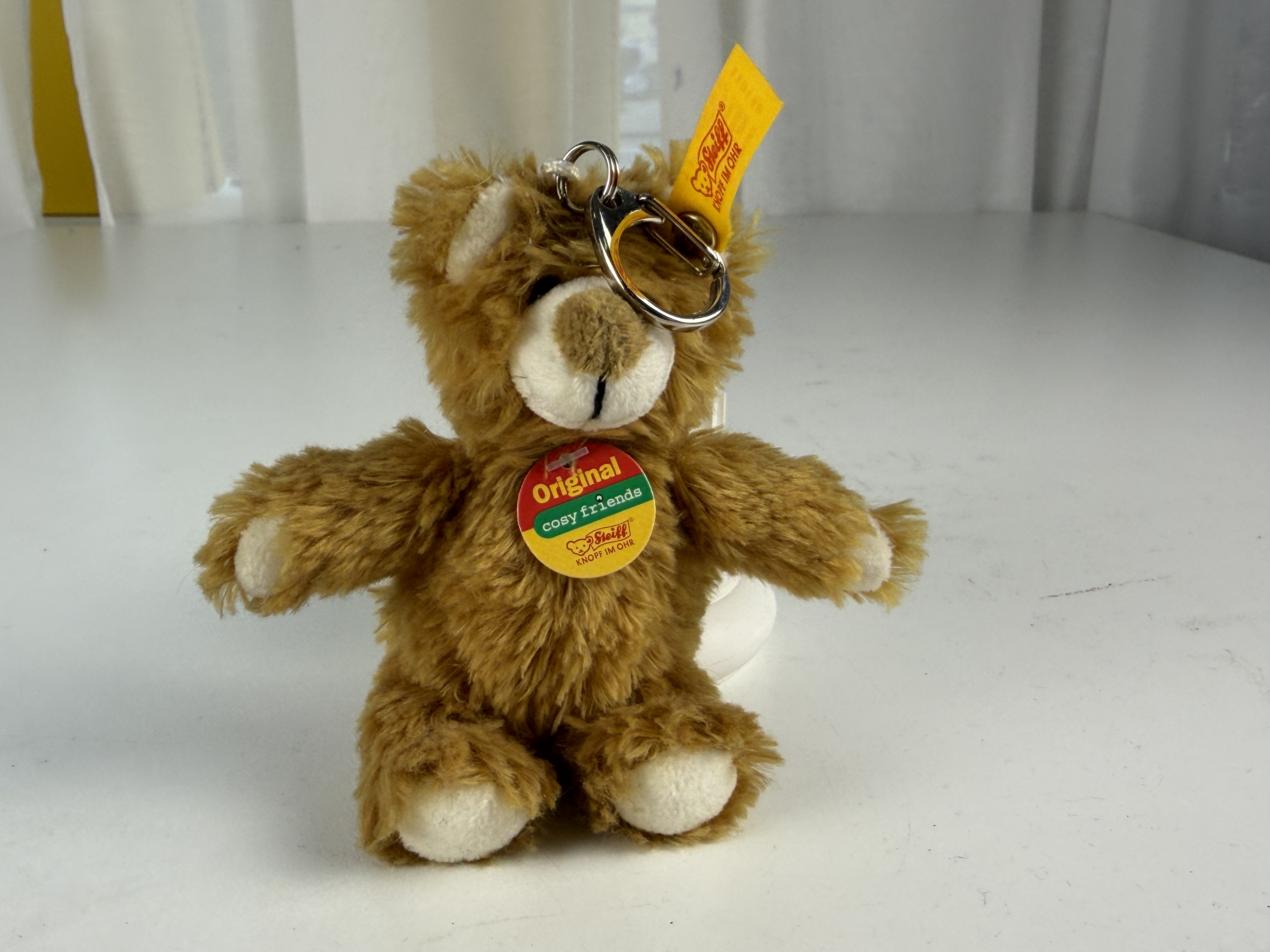 Steiff Tier 110146 Schlüsselanhänger Teddy 12 cm. Top Zustand    