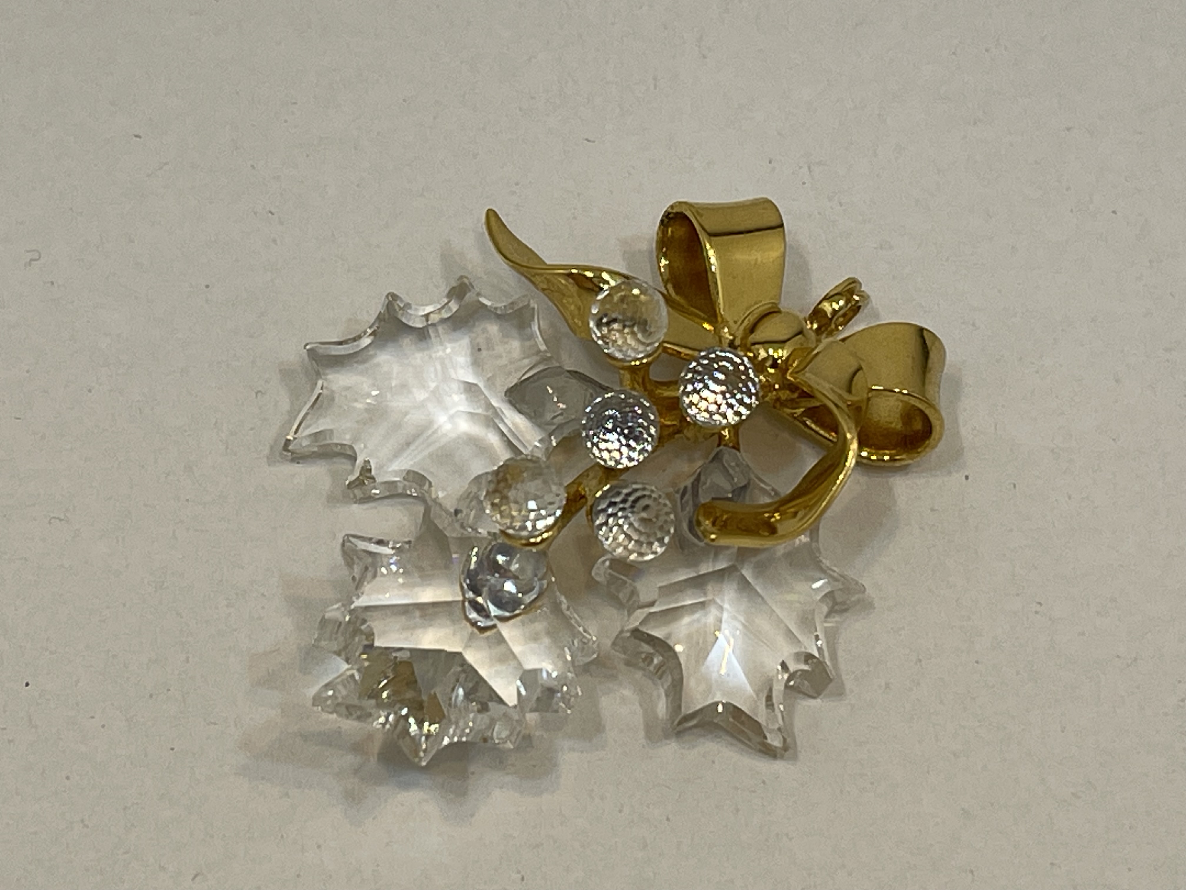 Swarovski Figur 203080 Stechpalmenzweig 5,6 cm. Top Zustand    