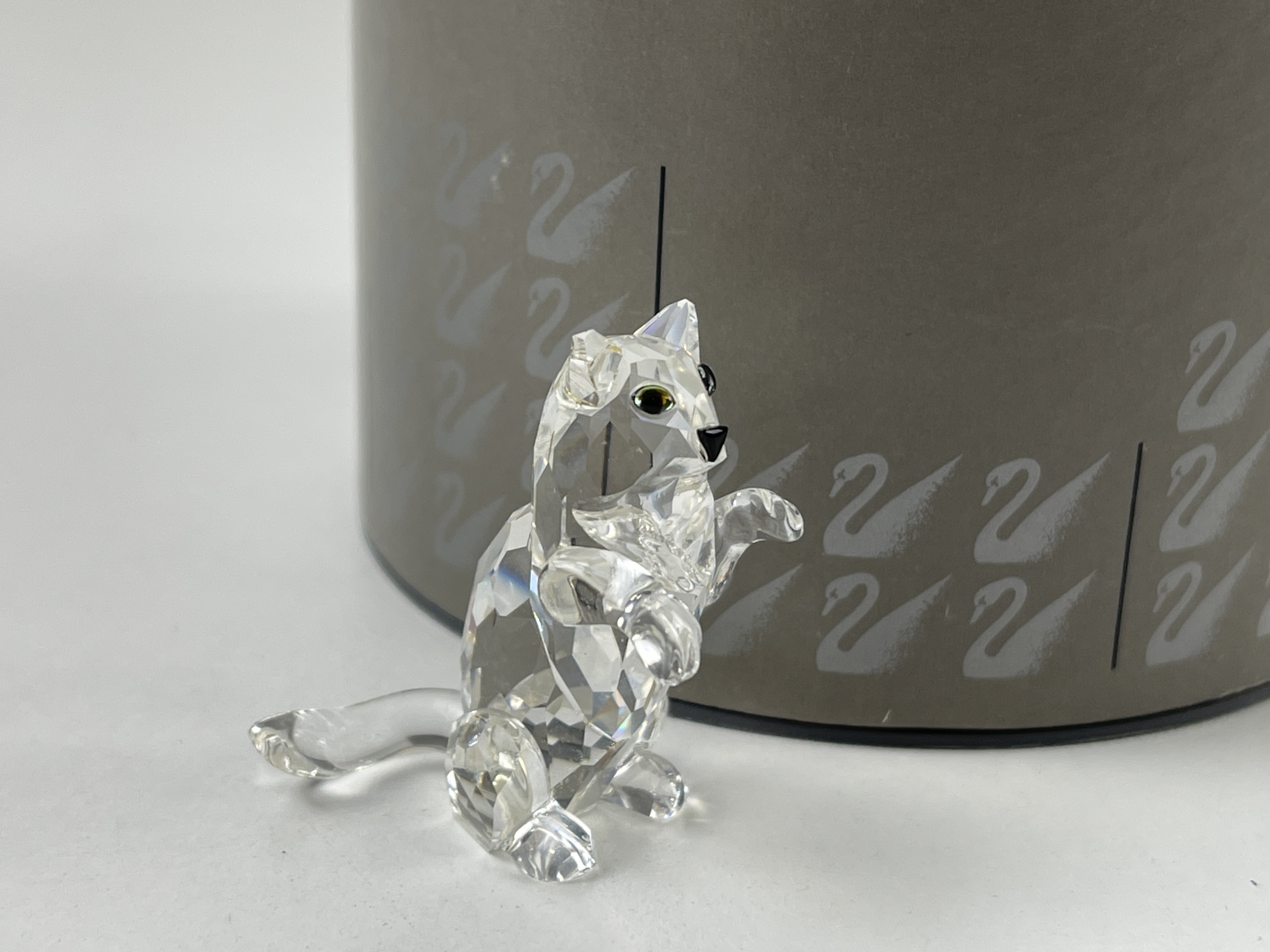 Swarovski Figur 028000 Springende Katze 3,5 cm. Ovp & Zertifikat. Top Zustand 