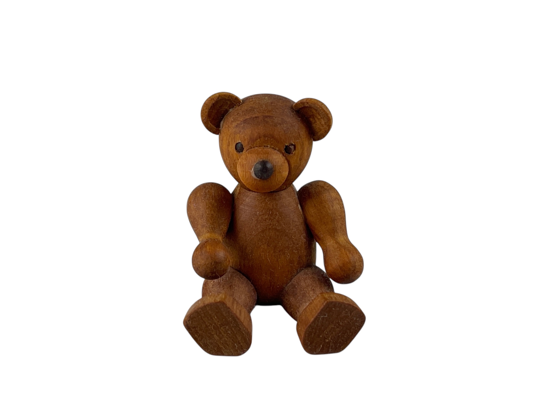 Erzgebirge Seiffener Figur Teddybär 4,5 cm. Top Zustand   