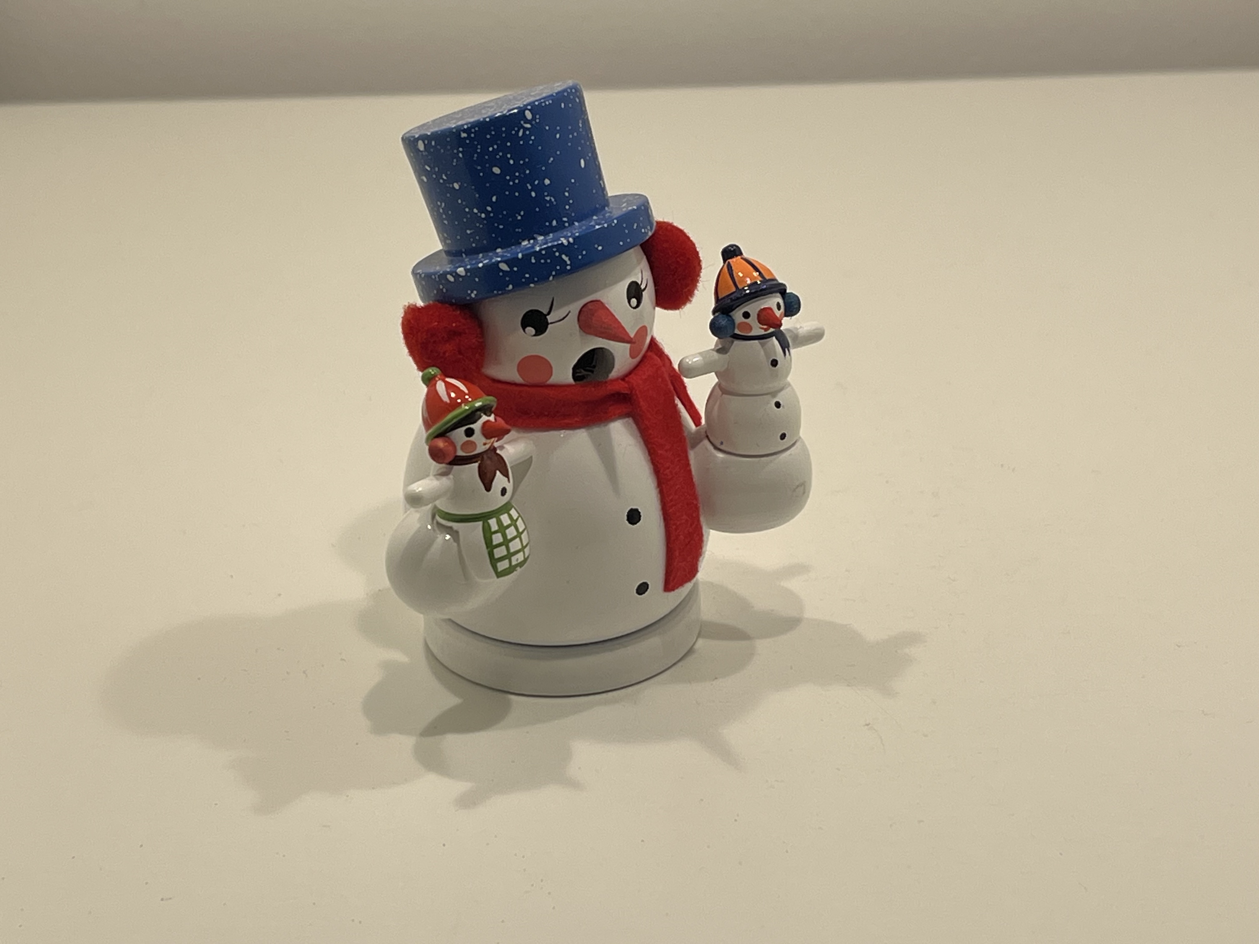 Erzgebirge Figur Schneemann 8,5 cm. Top Zustand   