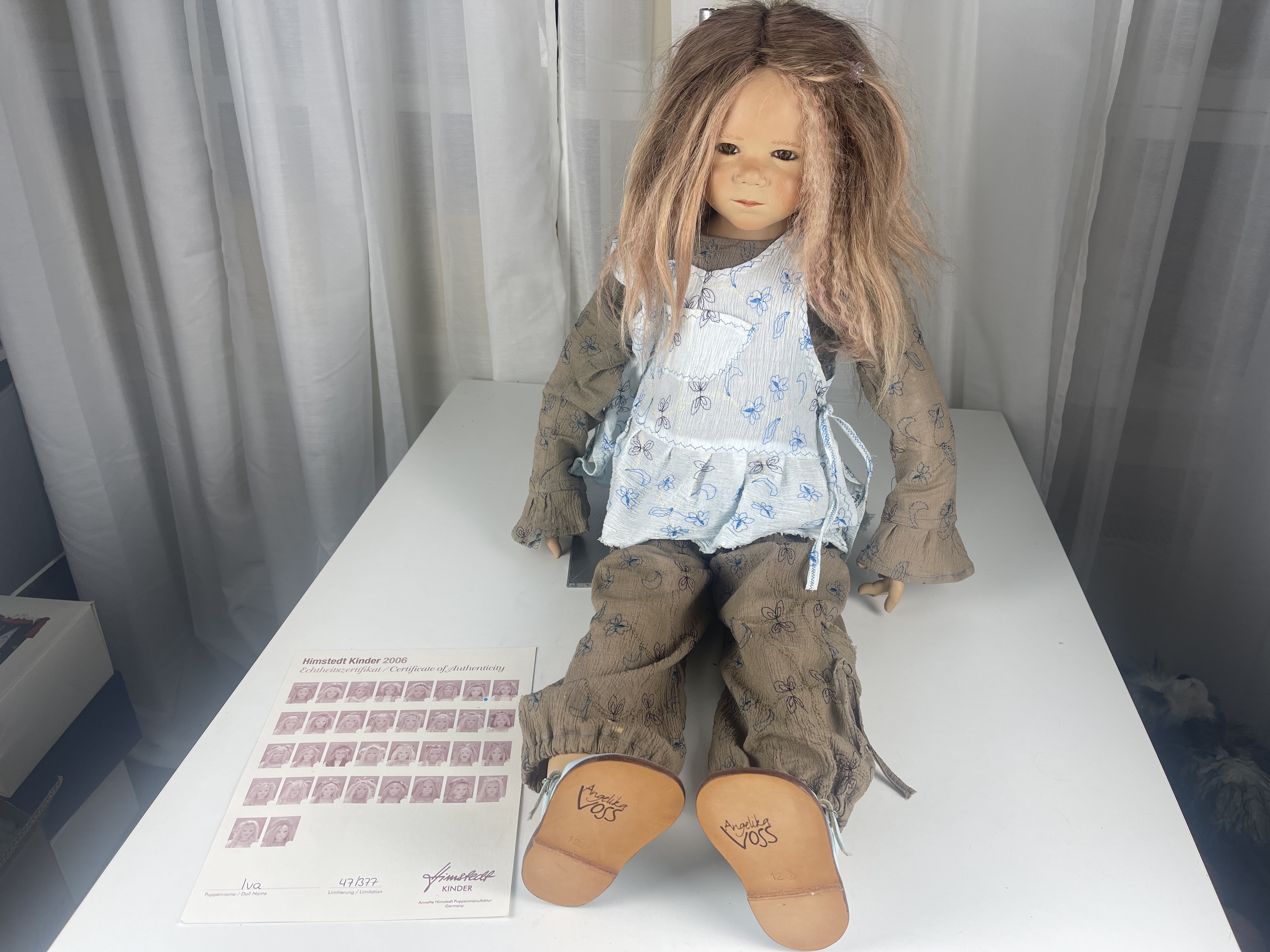 Annette Himstedt Vinyl Puppe Iva 78 cm. Top Zustand