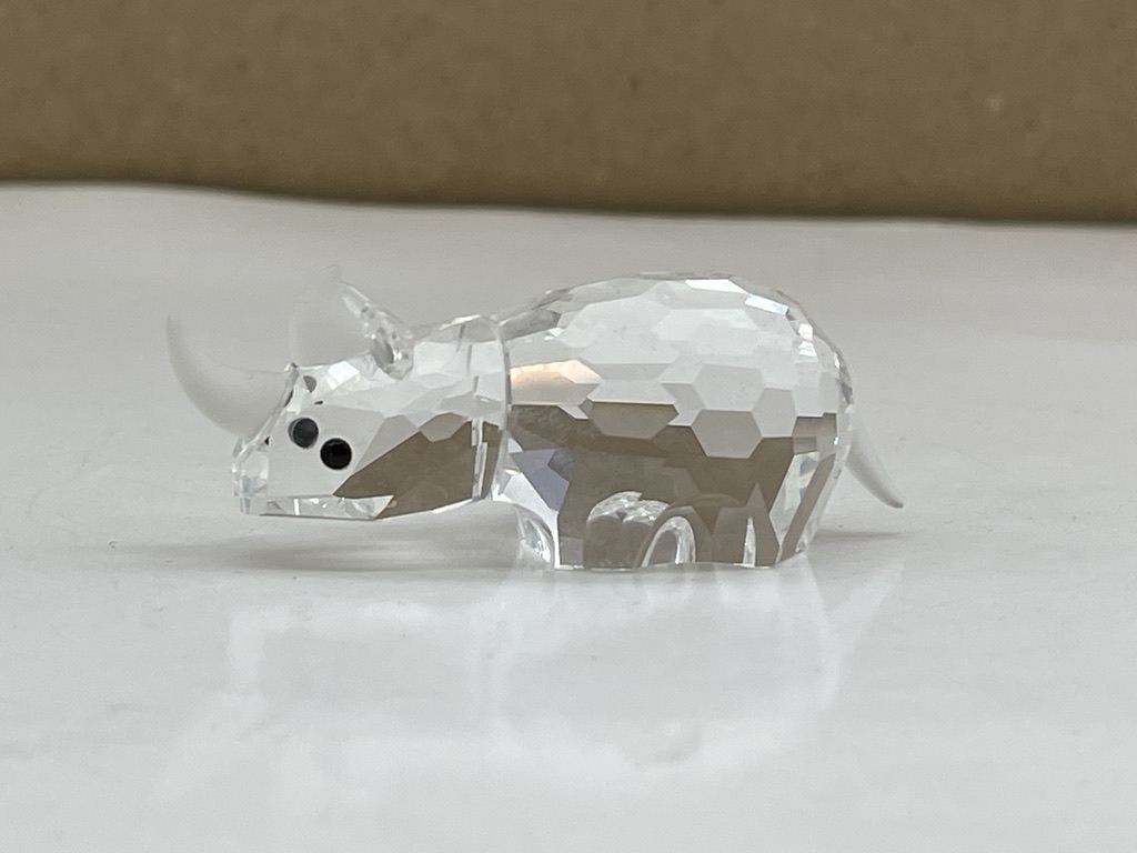 Swarovski Figur 151521 Nashorn 6,3 cm. Top Zustand  