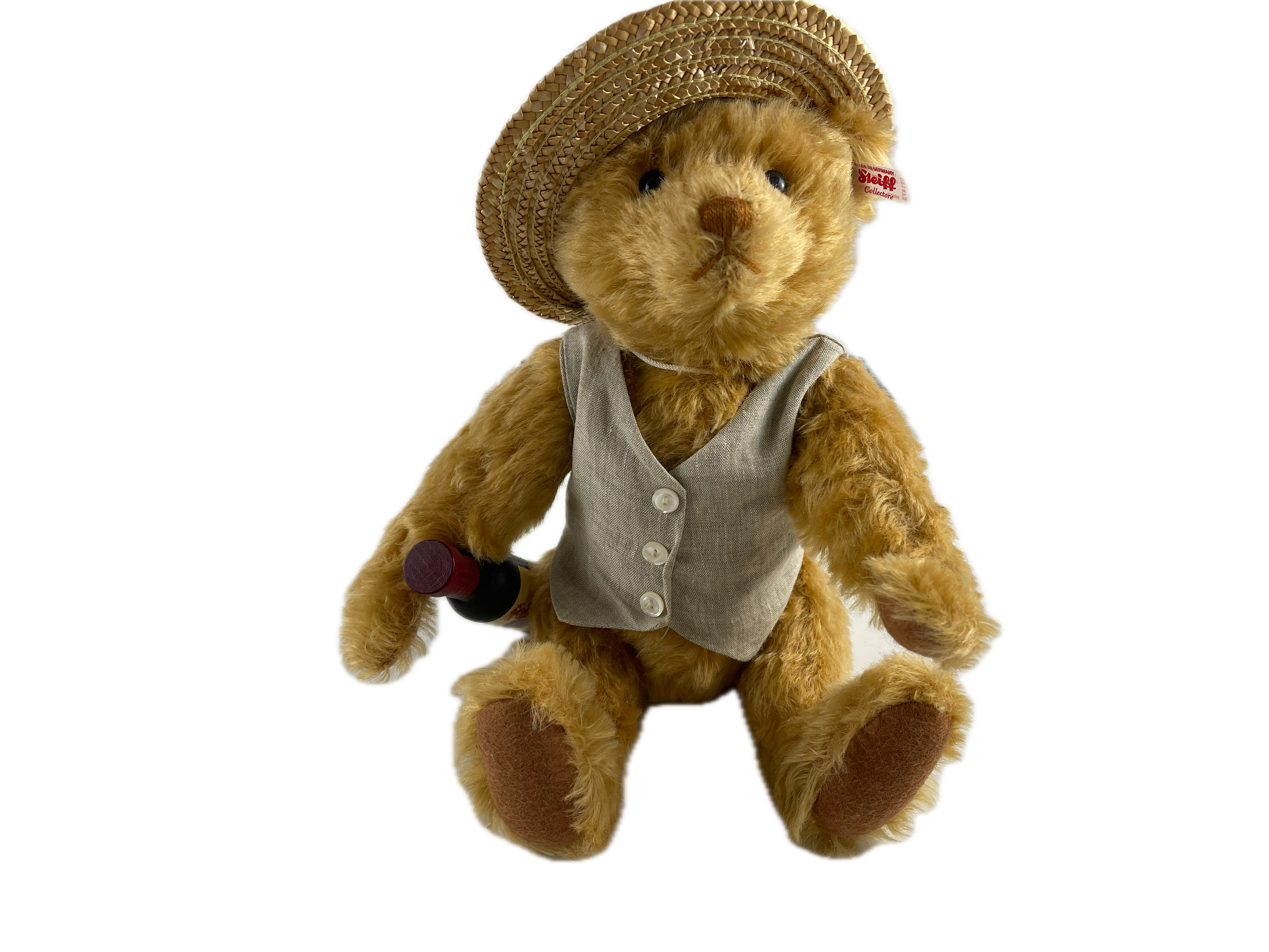 Steiff Tier 021473 Picknick Papa Teddybär 32 cm Top Zustand  