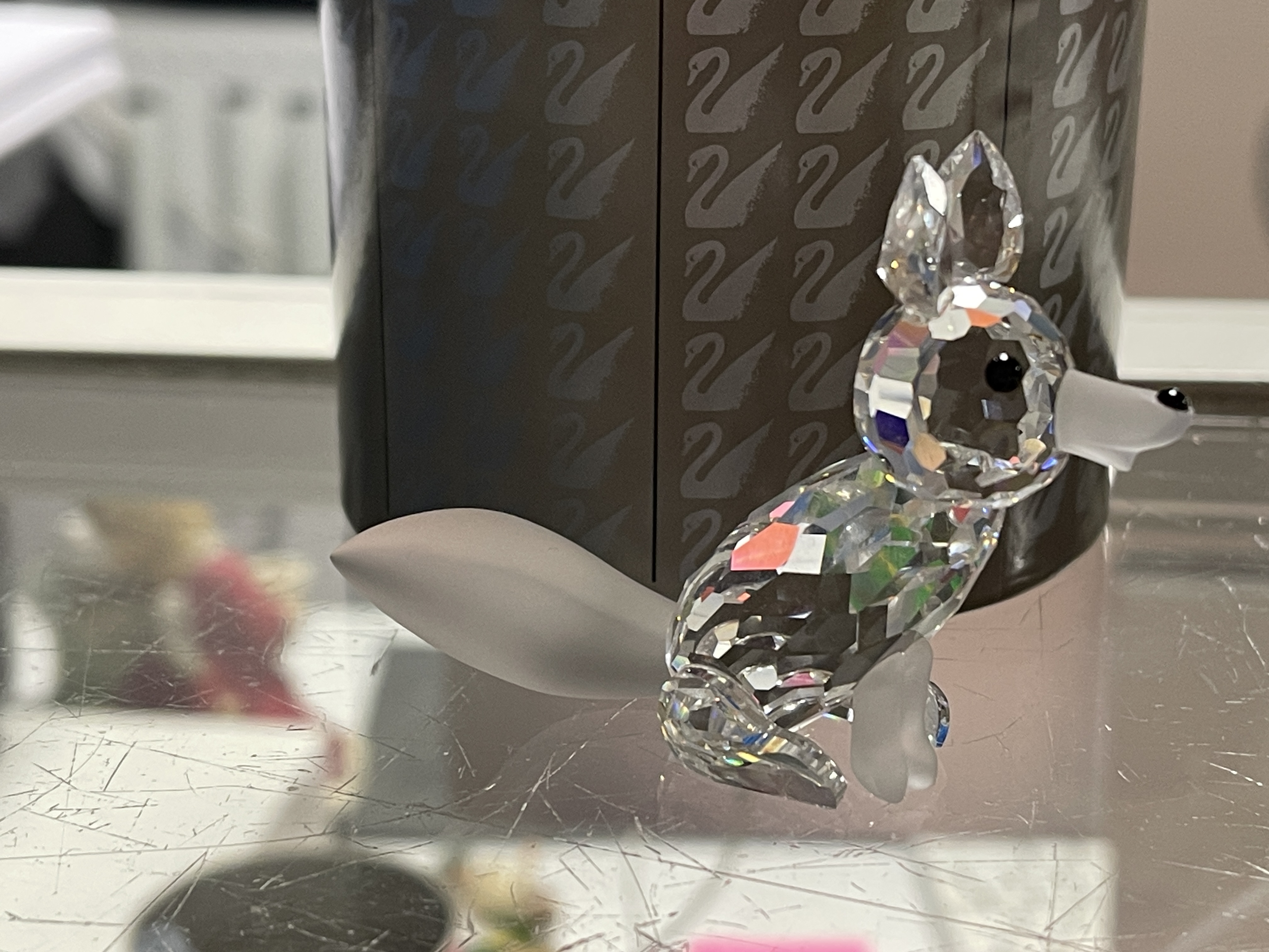  Swarovski Figur 013837 Großer Fuchs 7,5 cm. Ovp & Zertifikat. Top Zustand   