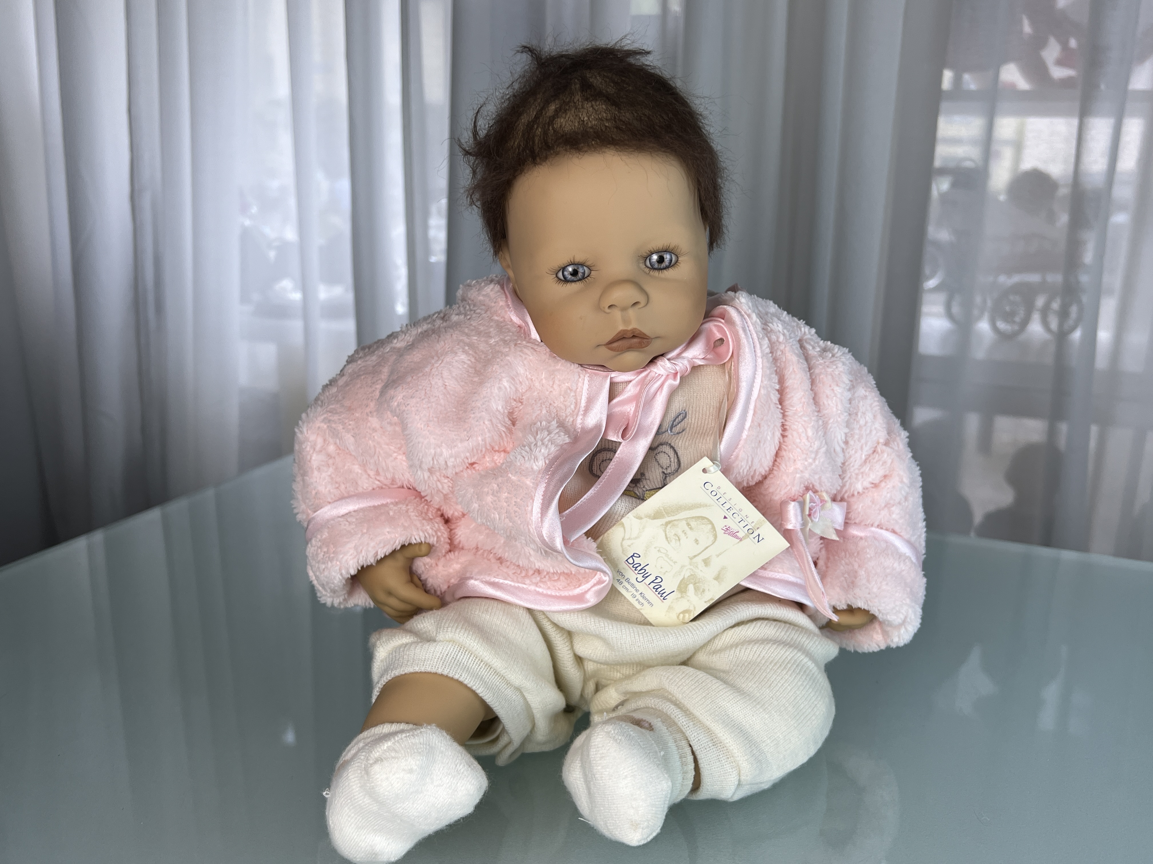 Künstlerpuppe Sammler Vinyl Bettine Klemm Puppe 47 cm. Top Zustand  