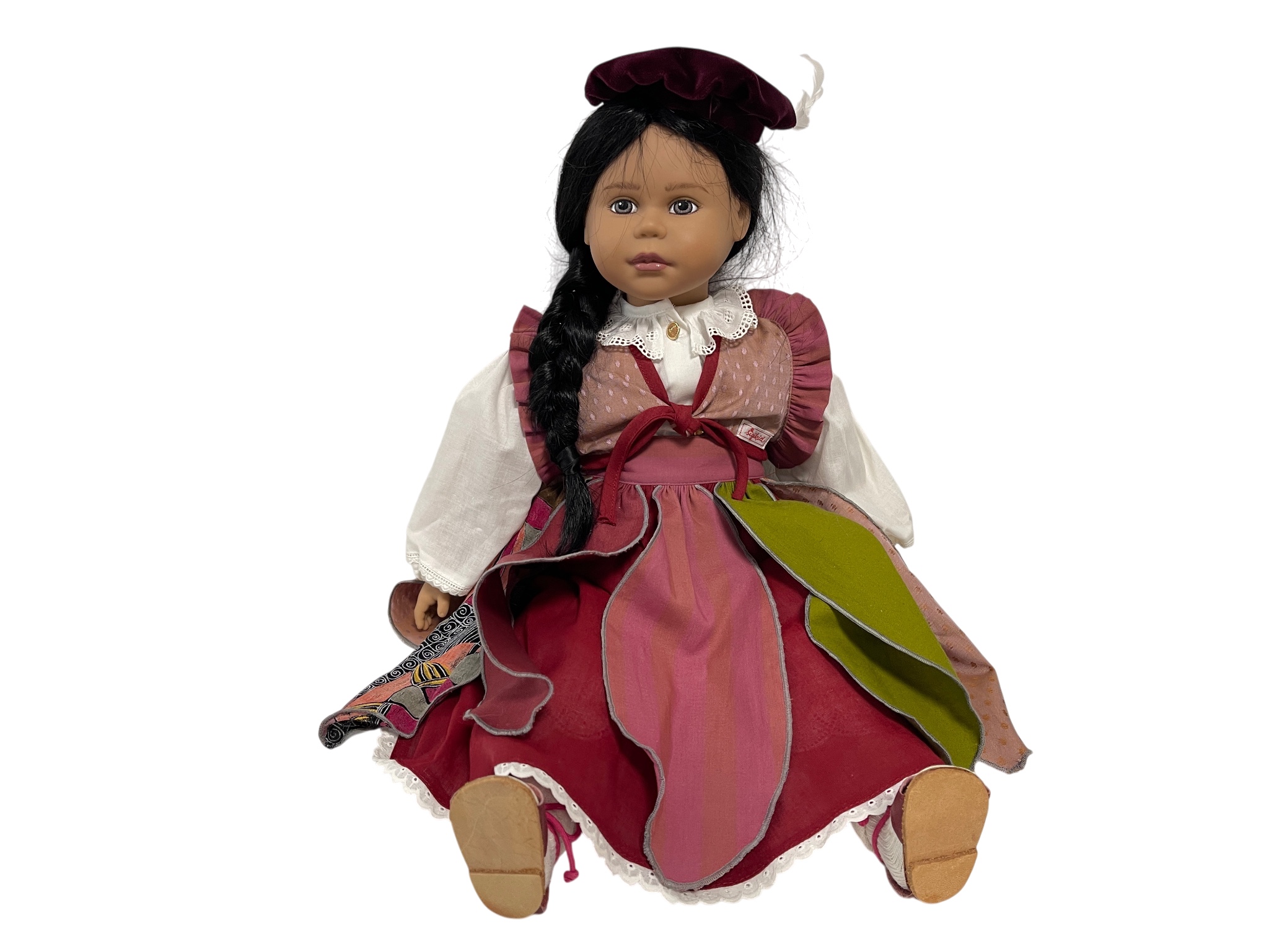 Künstlerpuppe Sigikid Sammler Vinyl Puppe 47 cm. Top Zustand   