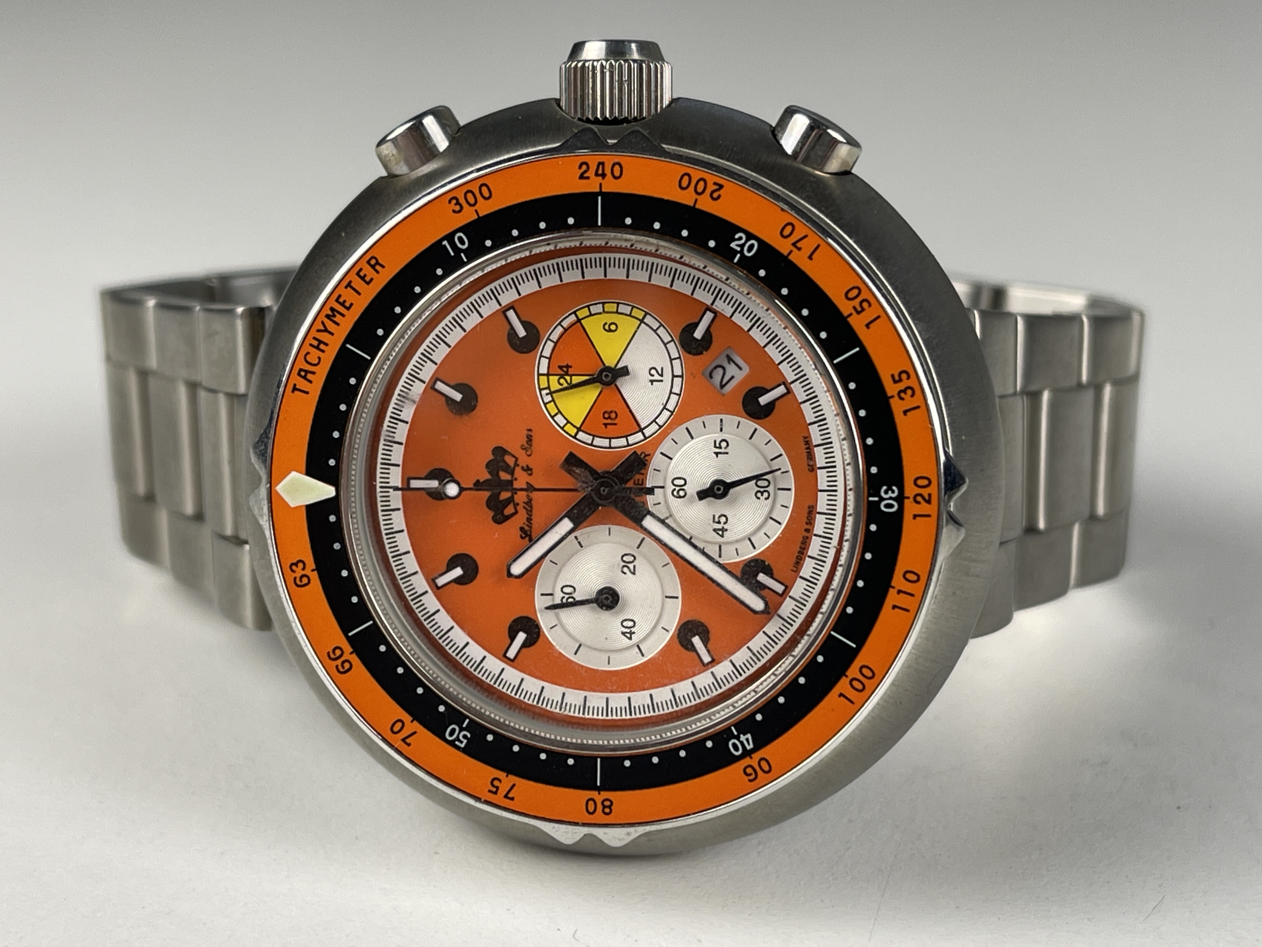 Lindberg & Sons Herren Armbanduhr Chronograph -  Zustand siehe Fotos