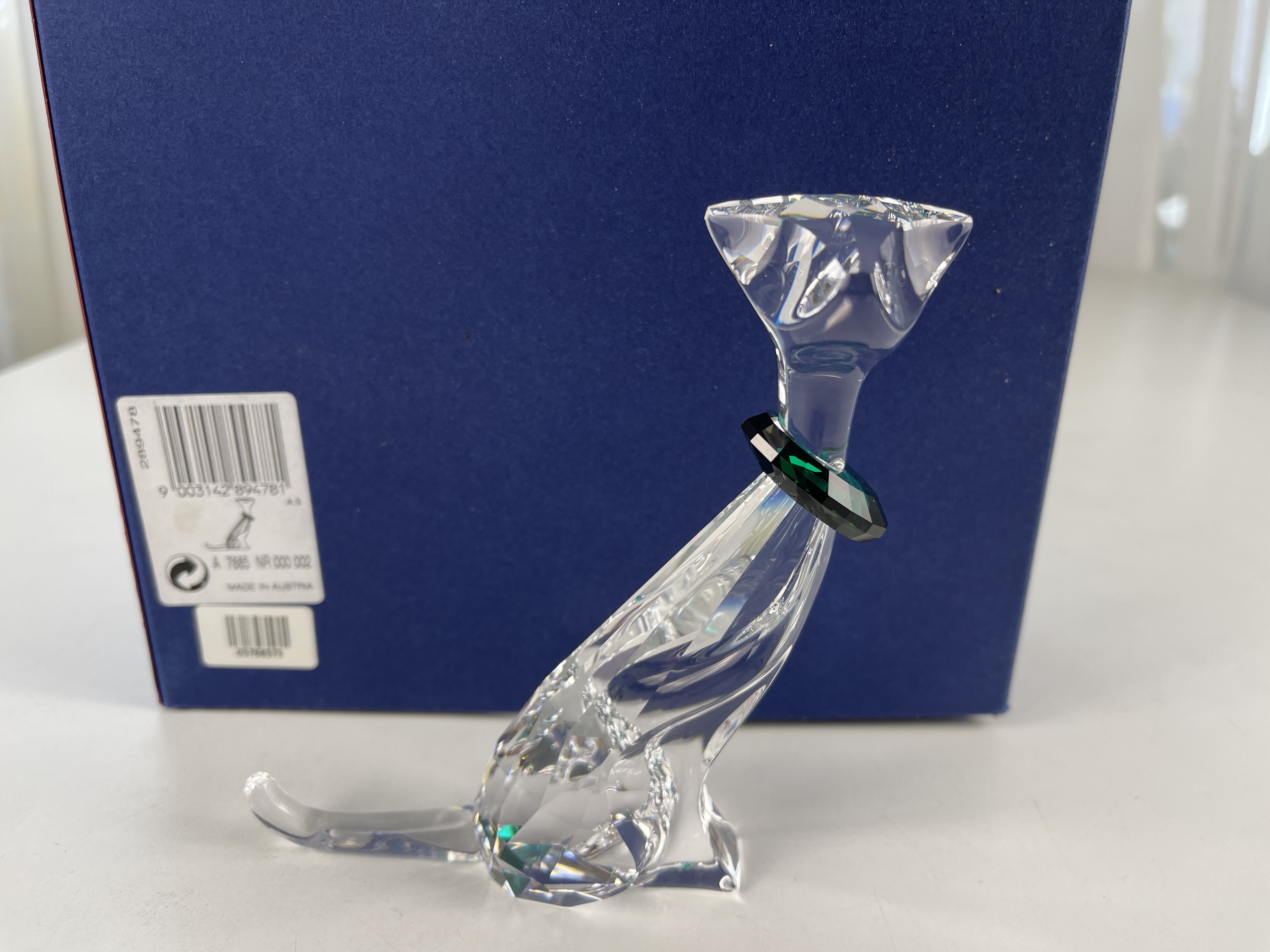 Swarovski Figur 289478 Symbol Katze 12 cm. Ovp & Zertifikat Top Zustand.   
