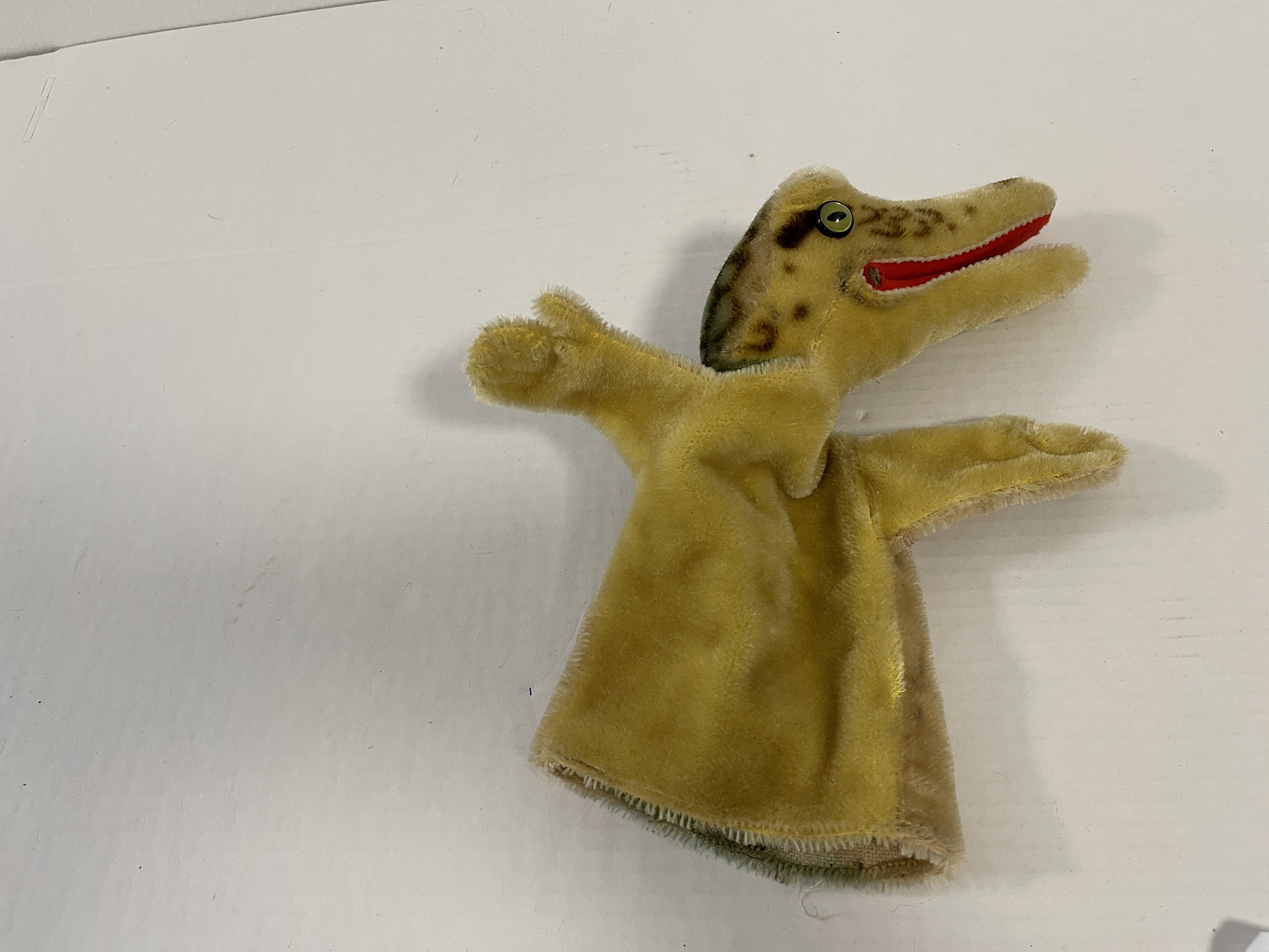 Steiff Tier Handpuppe Krokodil 27 cm - Zustand siehe Fotos